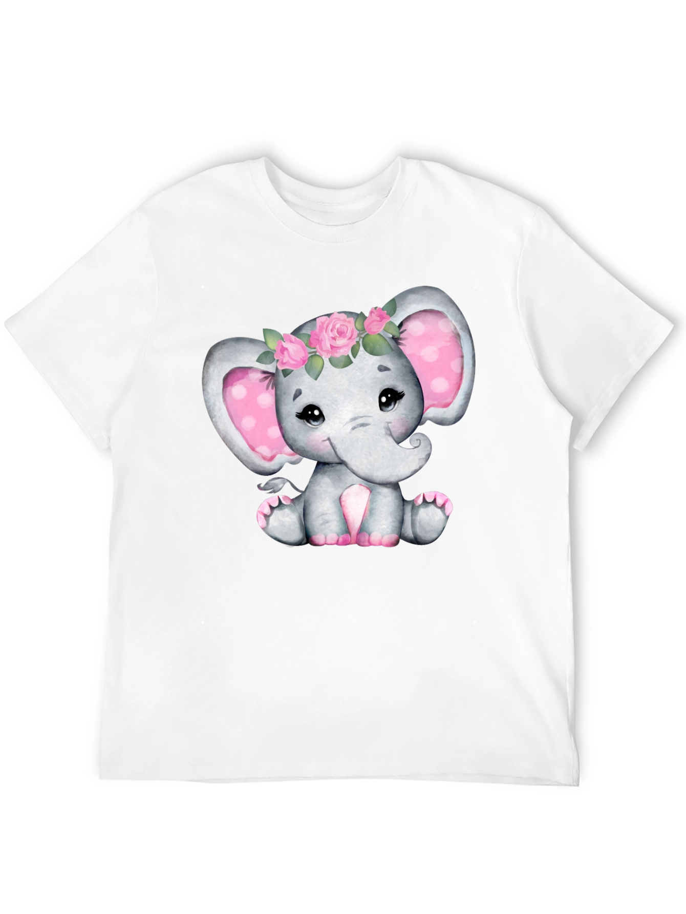 Black Cute Elephant Tee view 12
