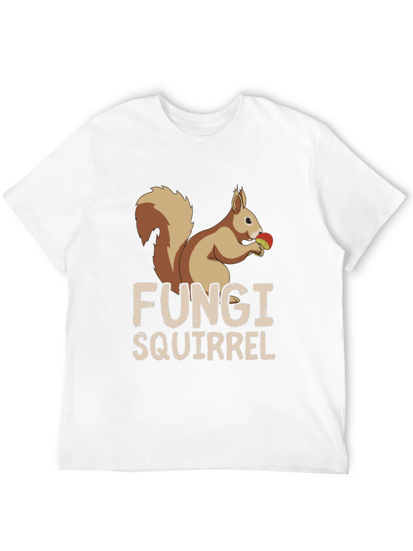 Black Fungi Squirrel Graphic Tee - Unique Humor T-Shirt view 12
