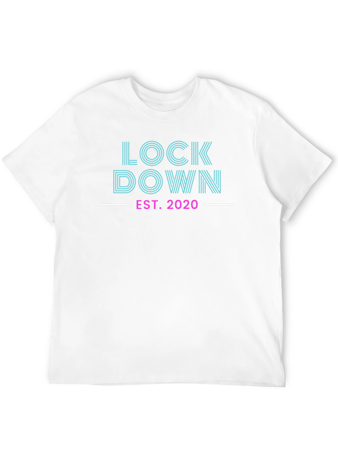 Black Lockdown 2020 Graphic Tee - Stylish Quarantine T-Shirt view 12