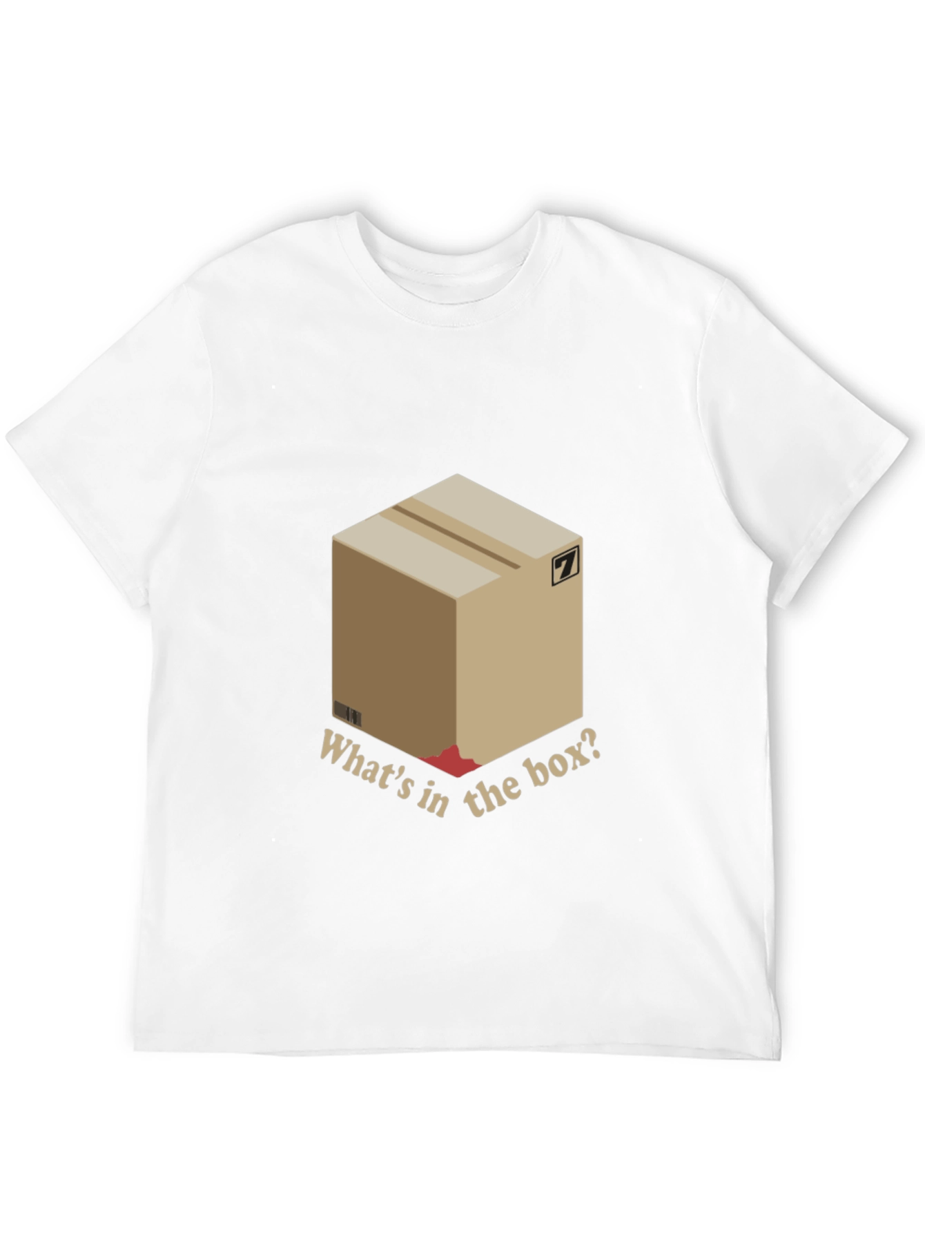 Black Mystery Box Tee - "What's in the Box?" T-Shirt view 12