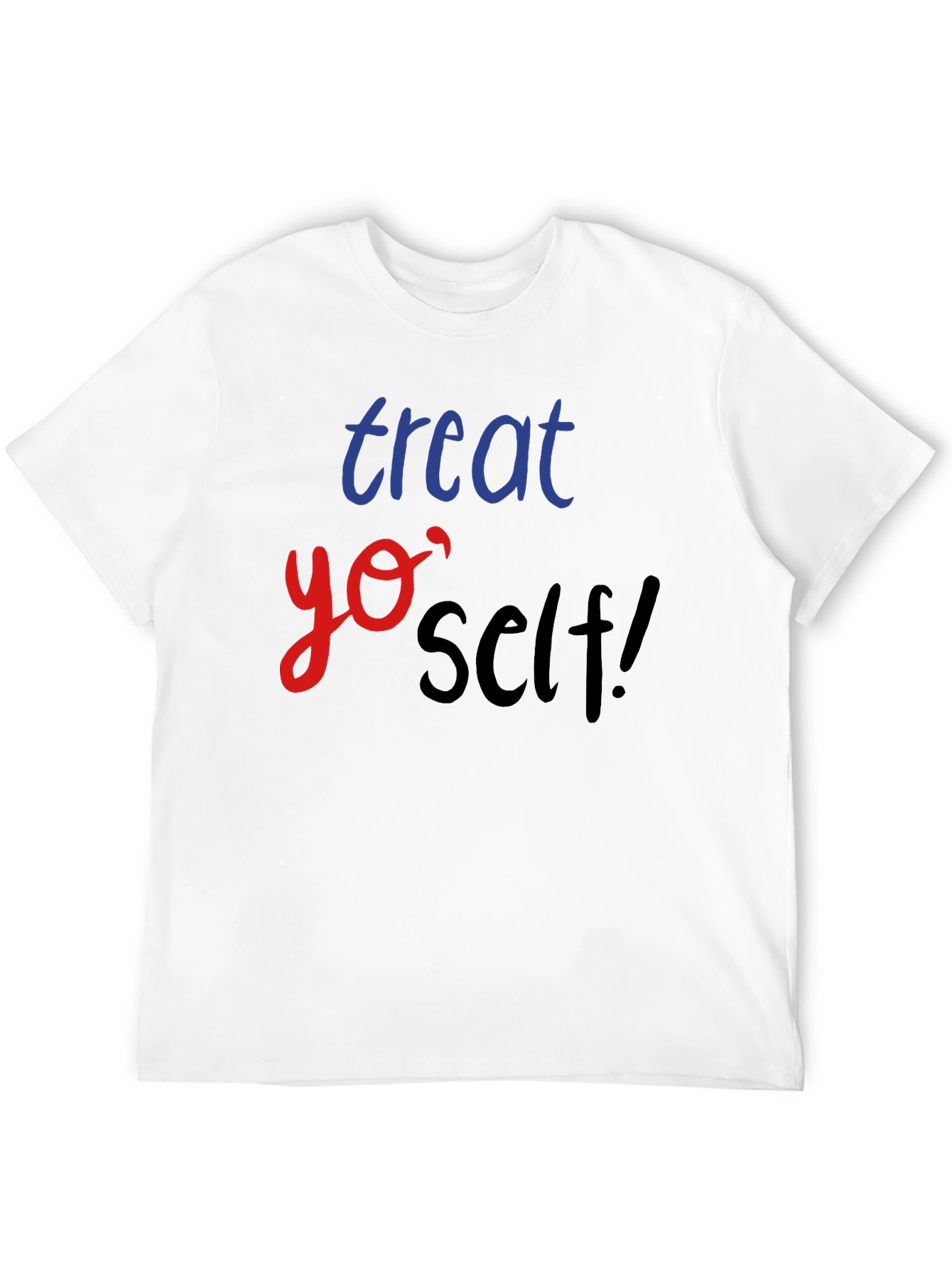 Black Treat Yo' Self Black T-Shirt view 12