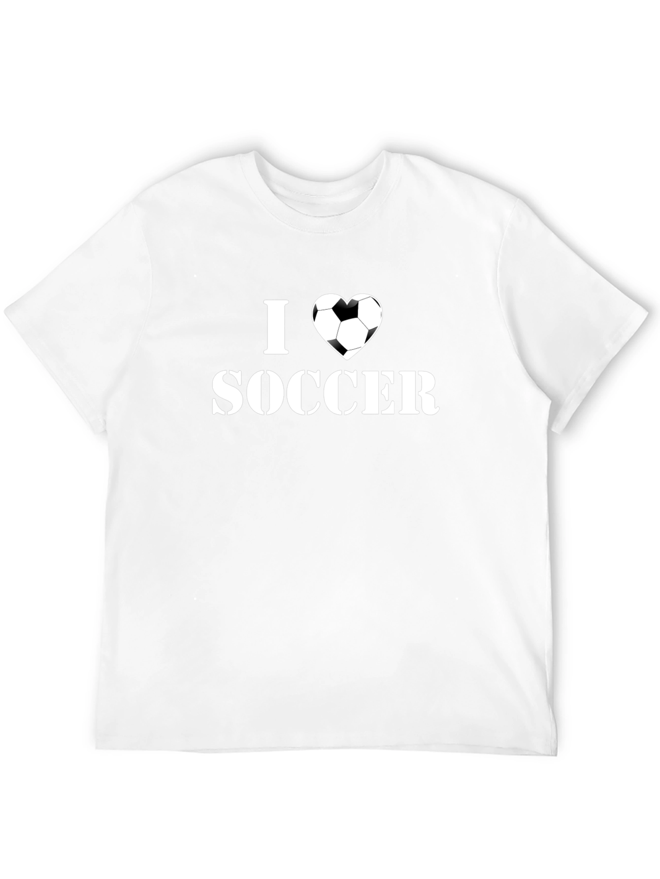 Black I Heart Soccer T-Shirt - Black Graphic Tee view 12