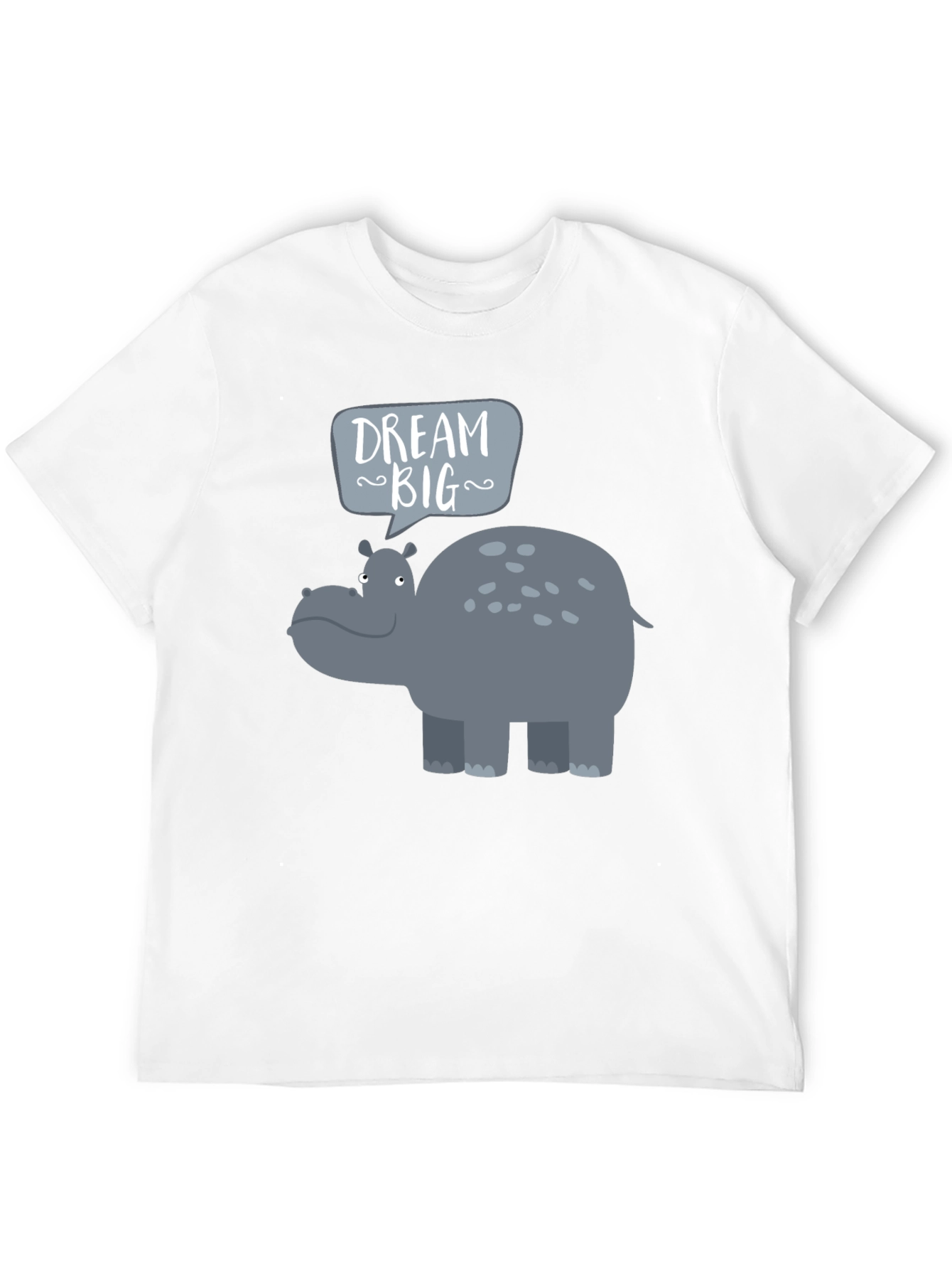 Black Dream Big Hippo Graphic Tee view 12