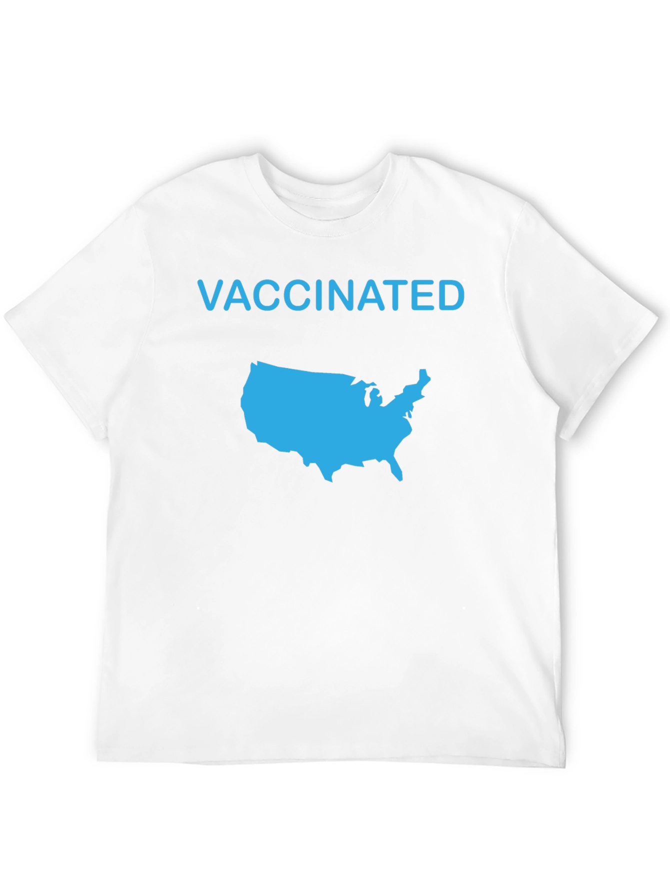 Black Vaccinated USA Map T-Shirt view 12