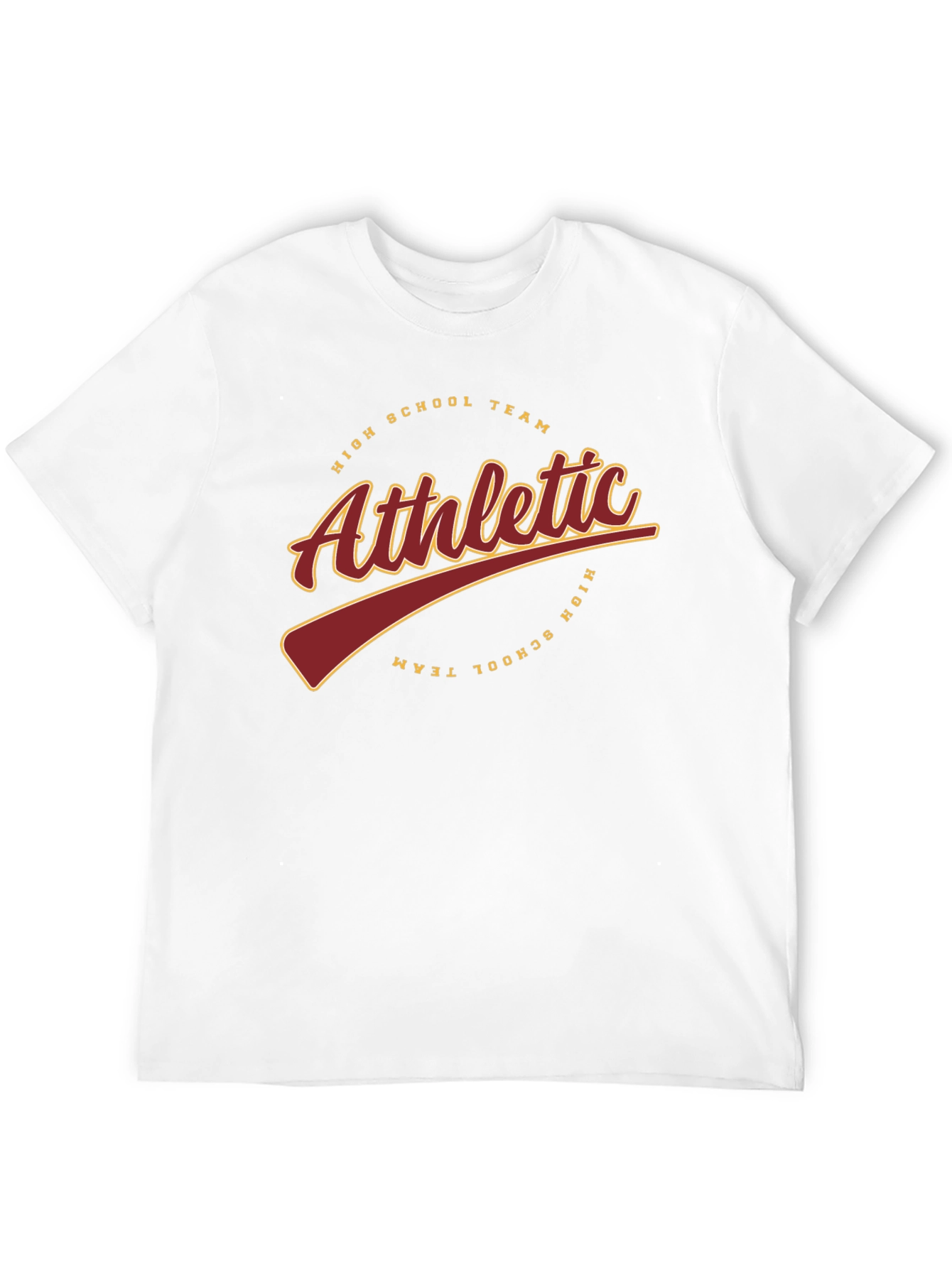 Black Athletic High School Team Black T-Shirt view 12