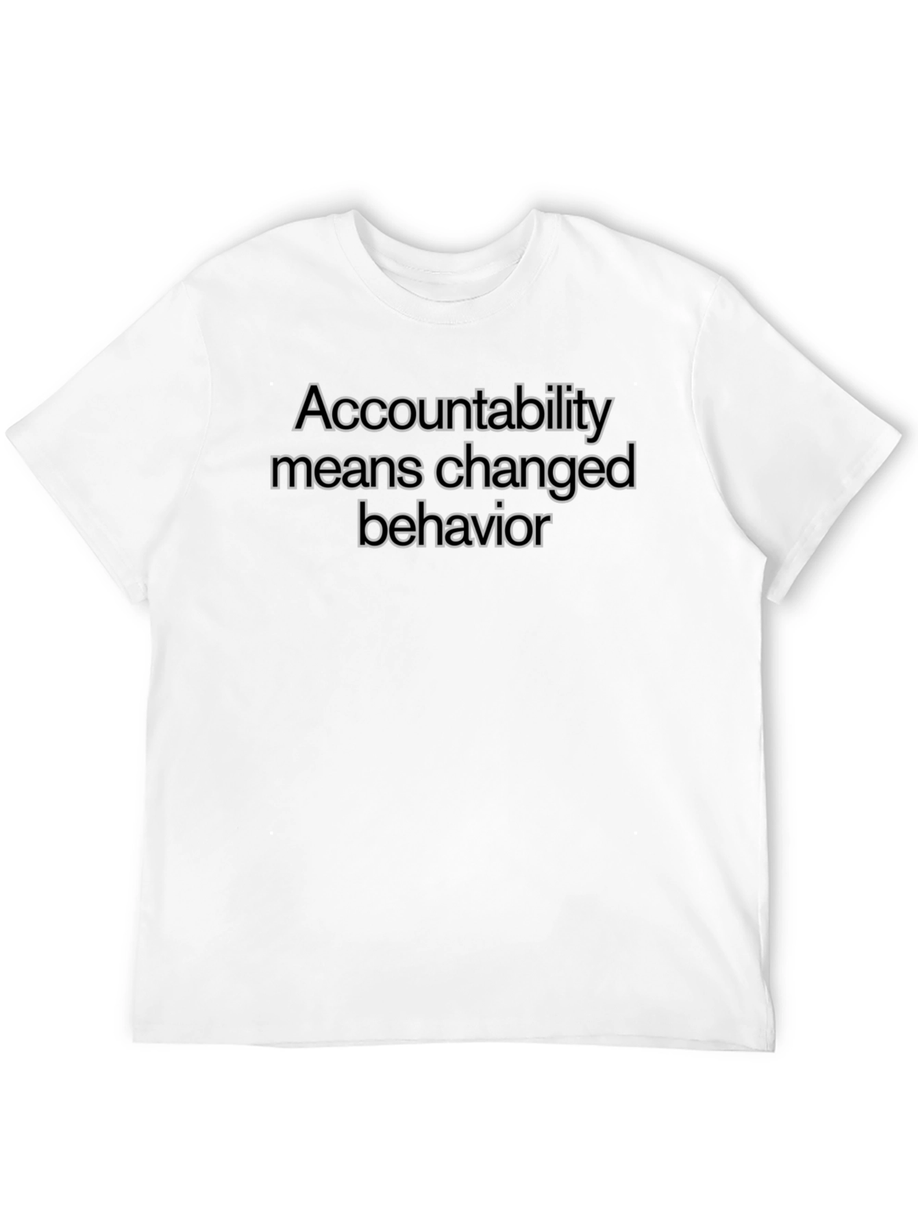 Black Accountability T-Shirt - Changed Behavior view 12