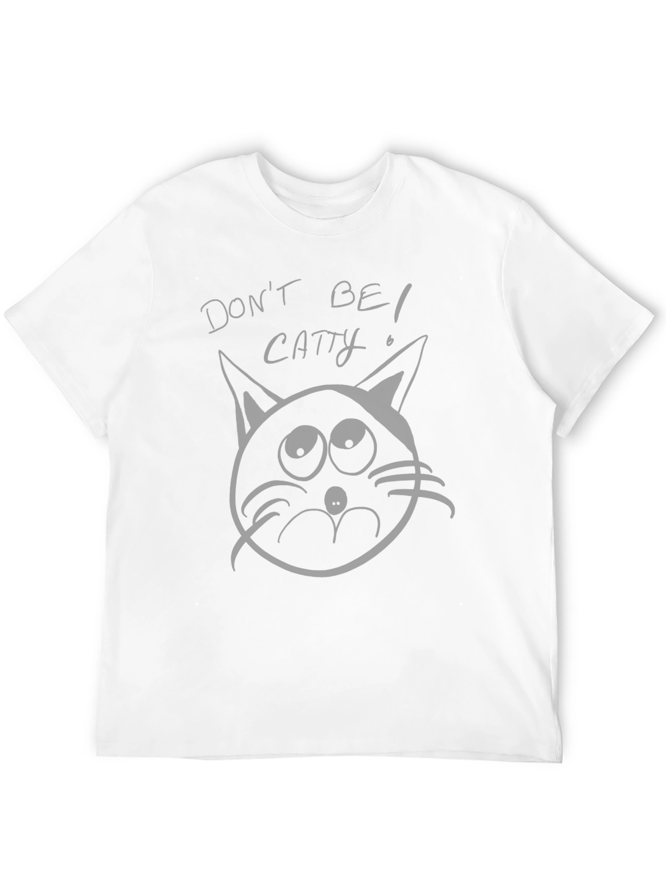 Black Don't Be Catty Black Graphic T-Shirt view 12