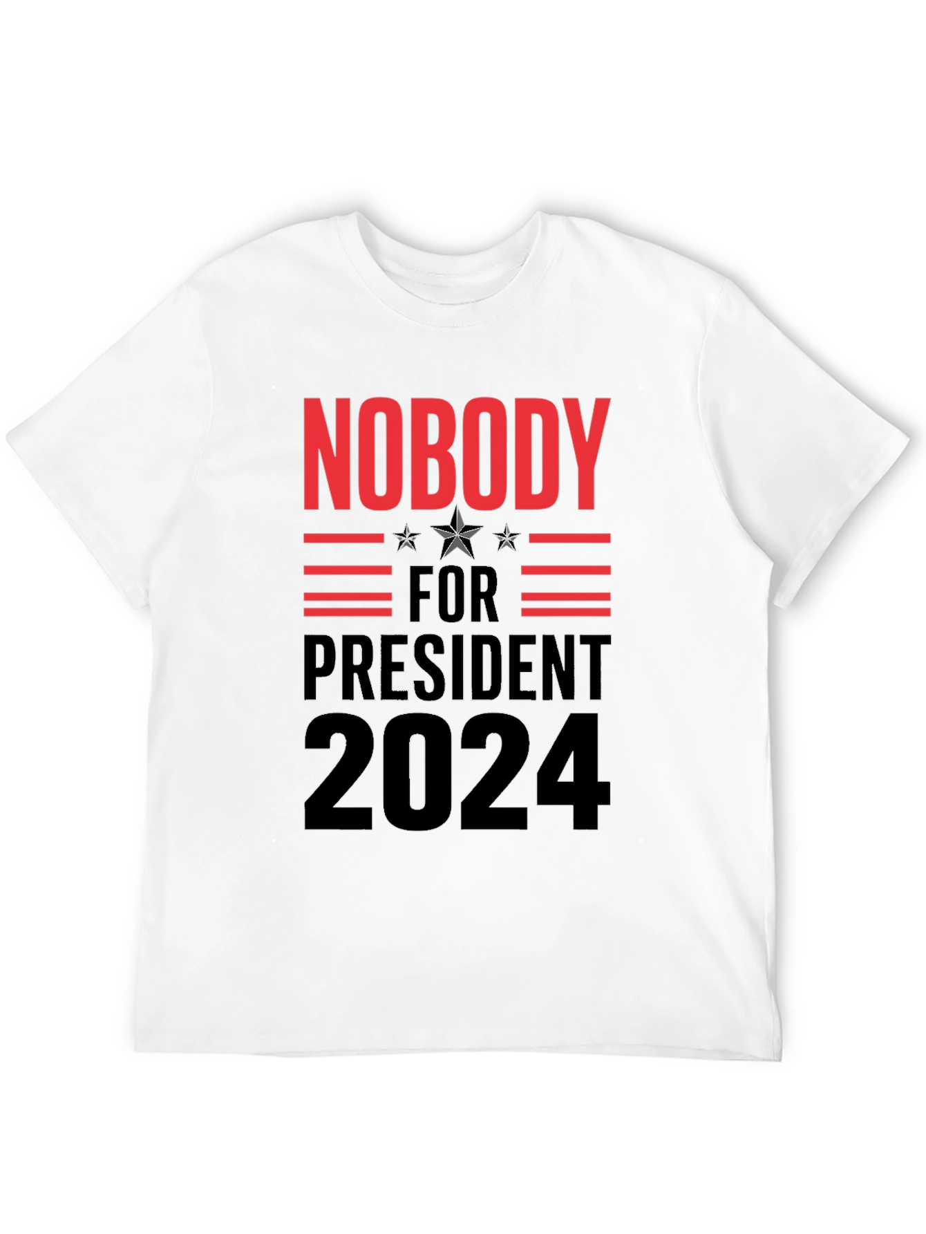 Black Nobody for President 2024 Graphic Tee view 12