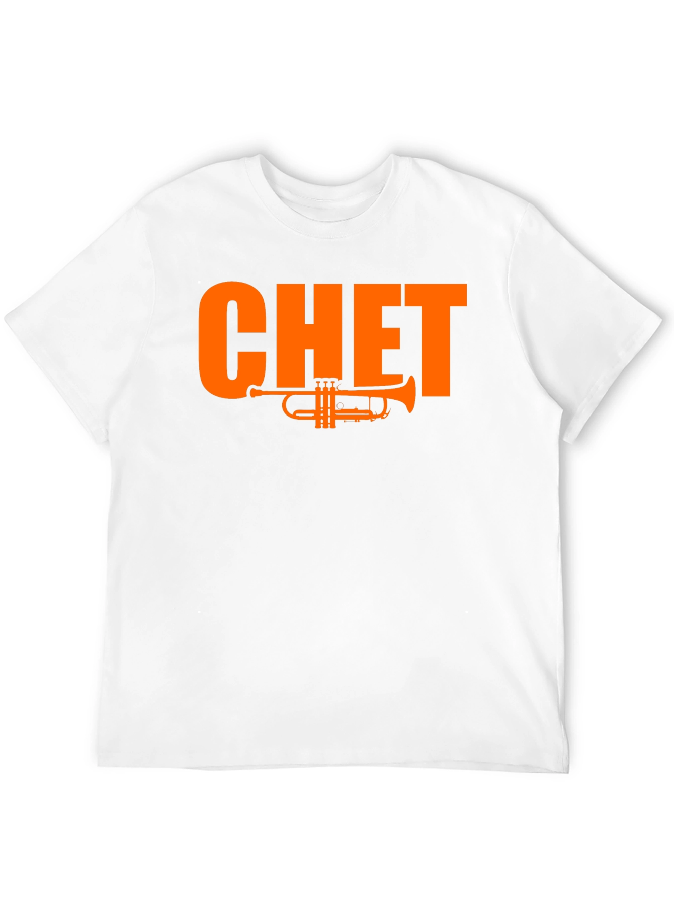 Black Chet Trumpet Graphic Tee - Black Cotton T-Shirt view 12