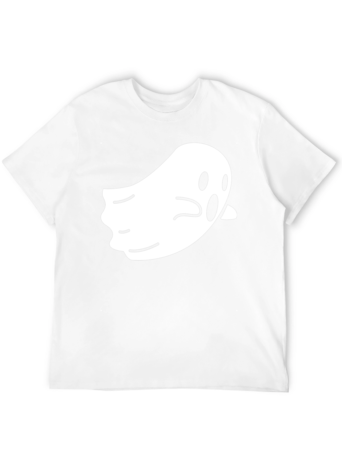 Black Ghost Graphic T-Shirt - Men's Black Halloween Tee view 12