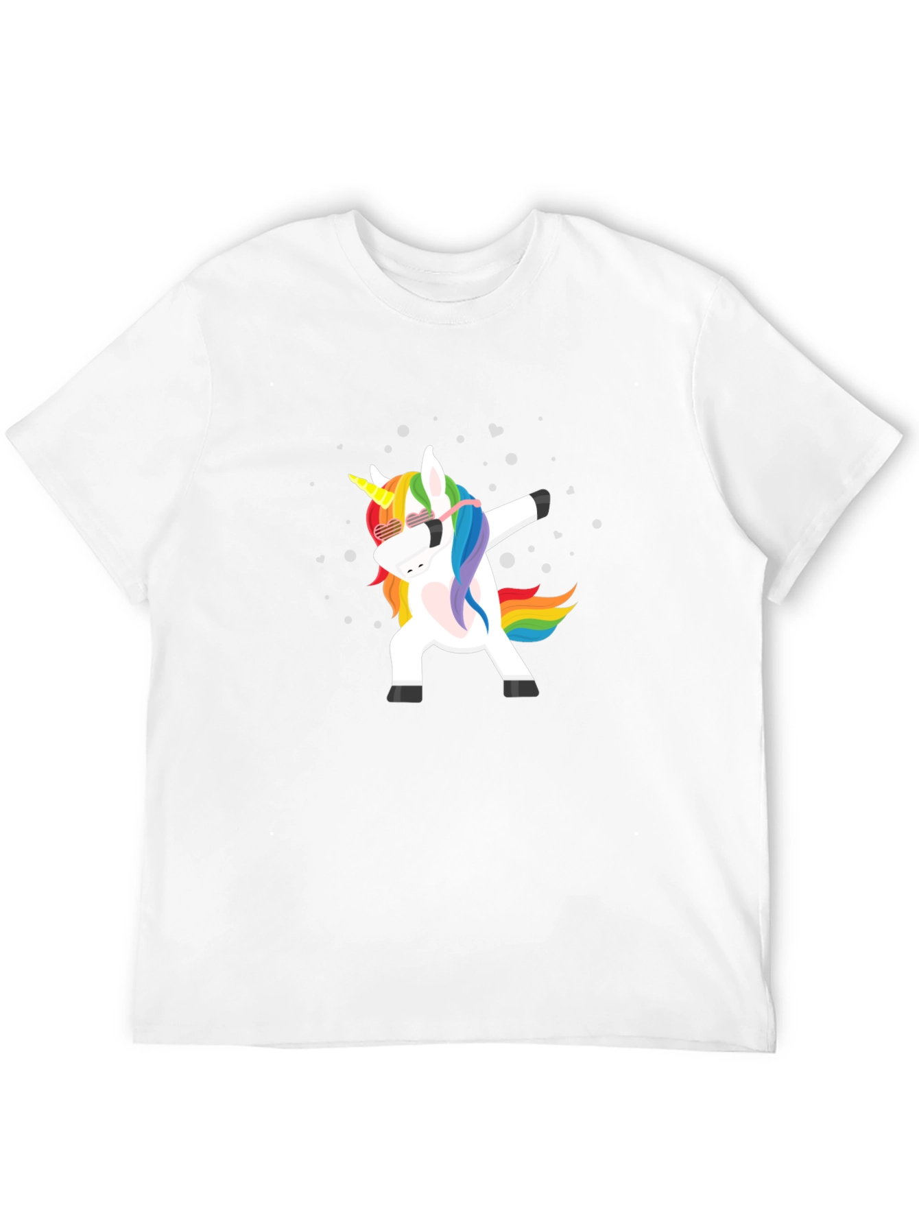 Black Unicorn Dabbing T-Shirt view 12