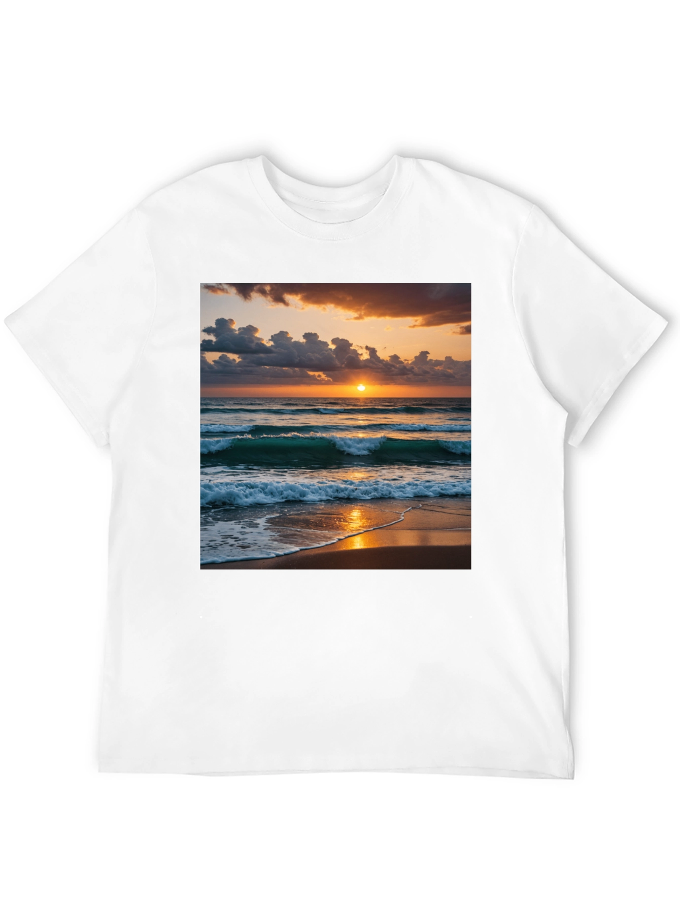 Black Sunset Beach T-Shirt view 12
