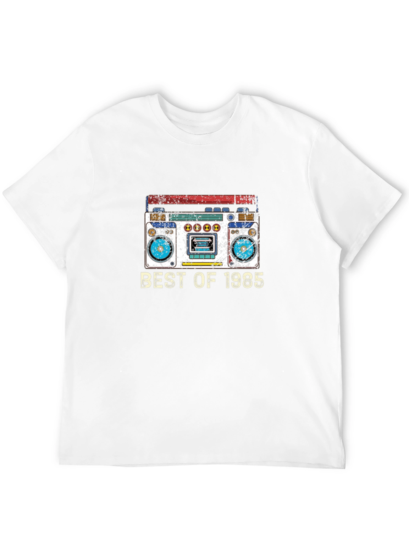 Black Retro 1985 Boombox T-Shirt - Vintage Music view 12