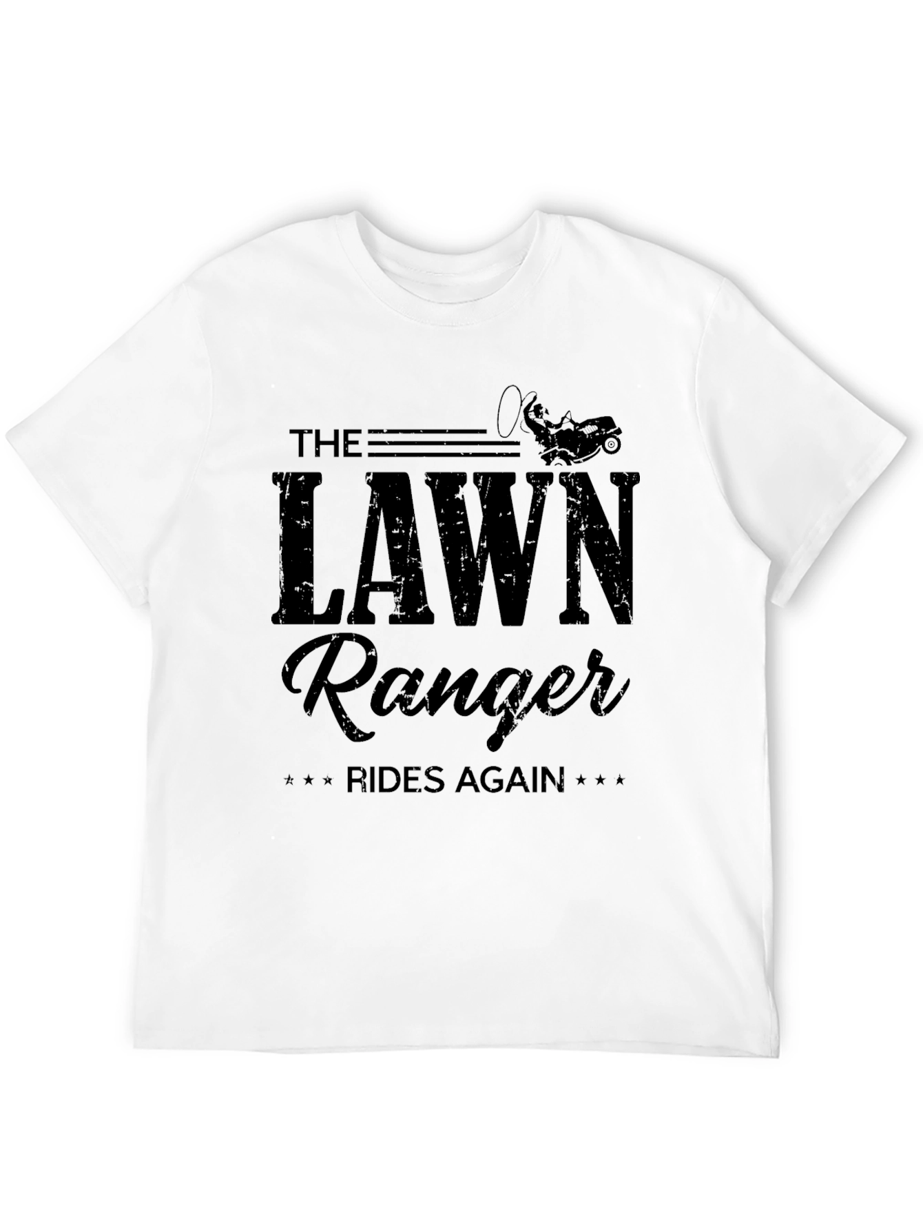 Black The Lawn Ranger Rides Again - Graphic T-Shirt view 12
