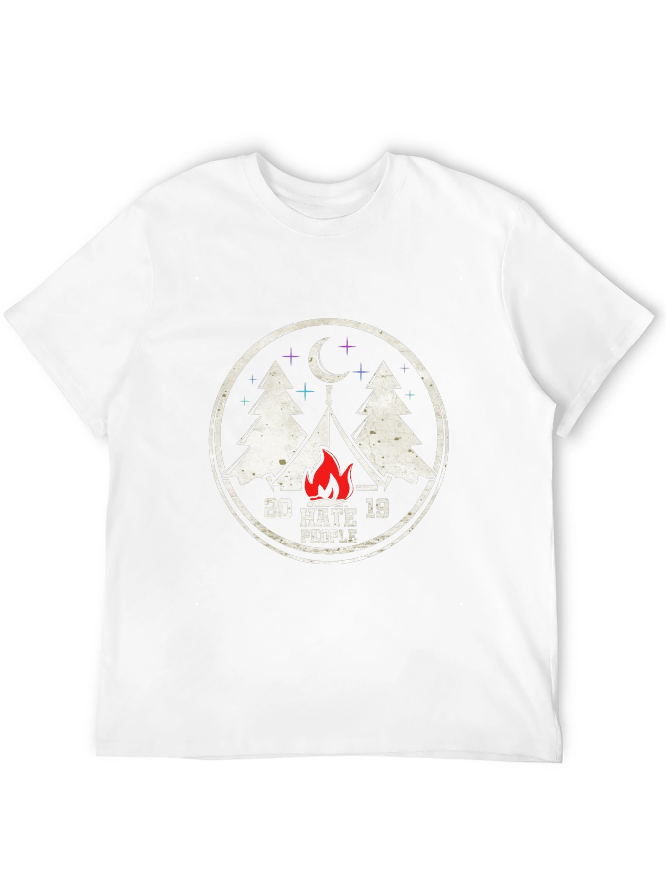 Black 20 Hate 19 People Camping T-Shirt view 12