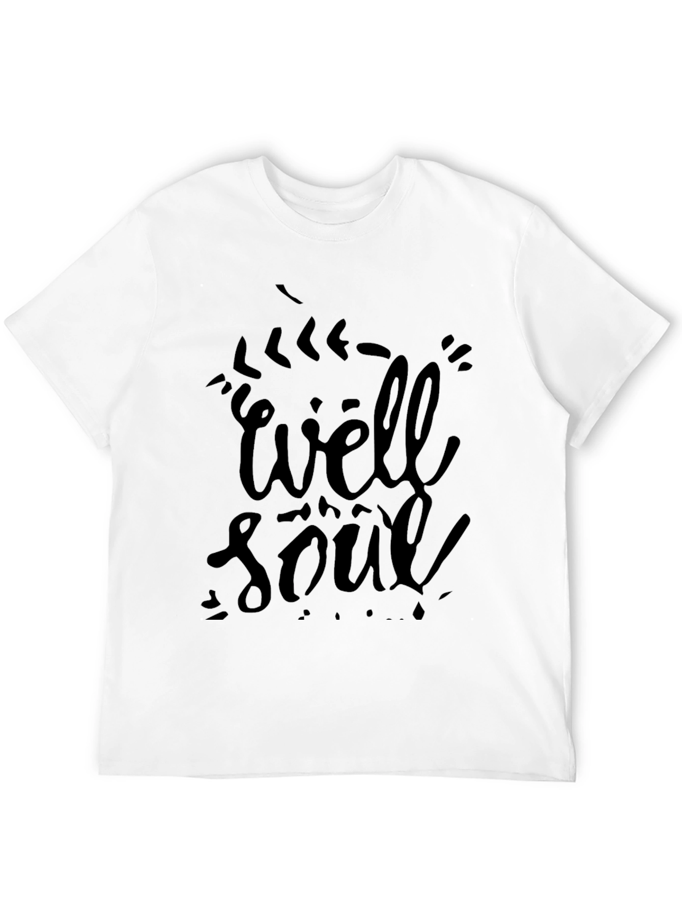 Black Well Soul Black Graphic T-Shirt view 12