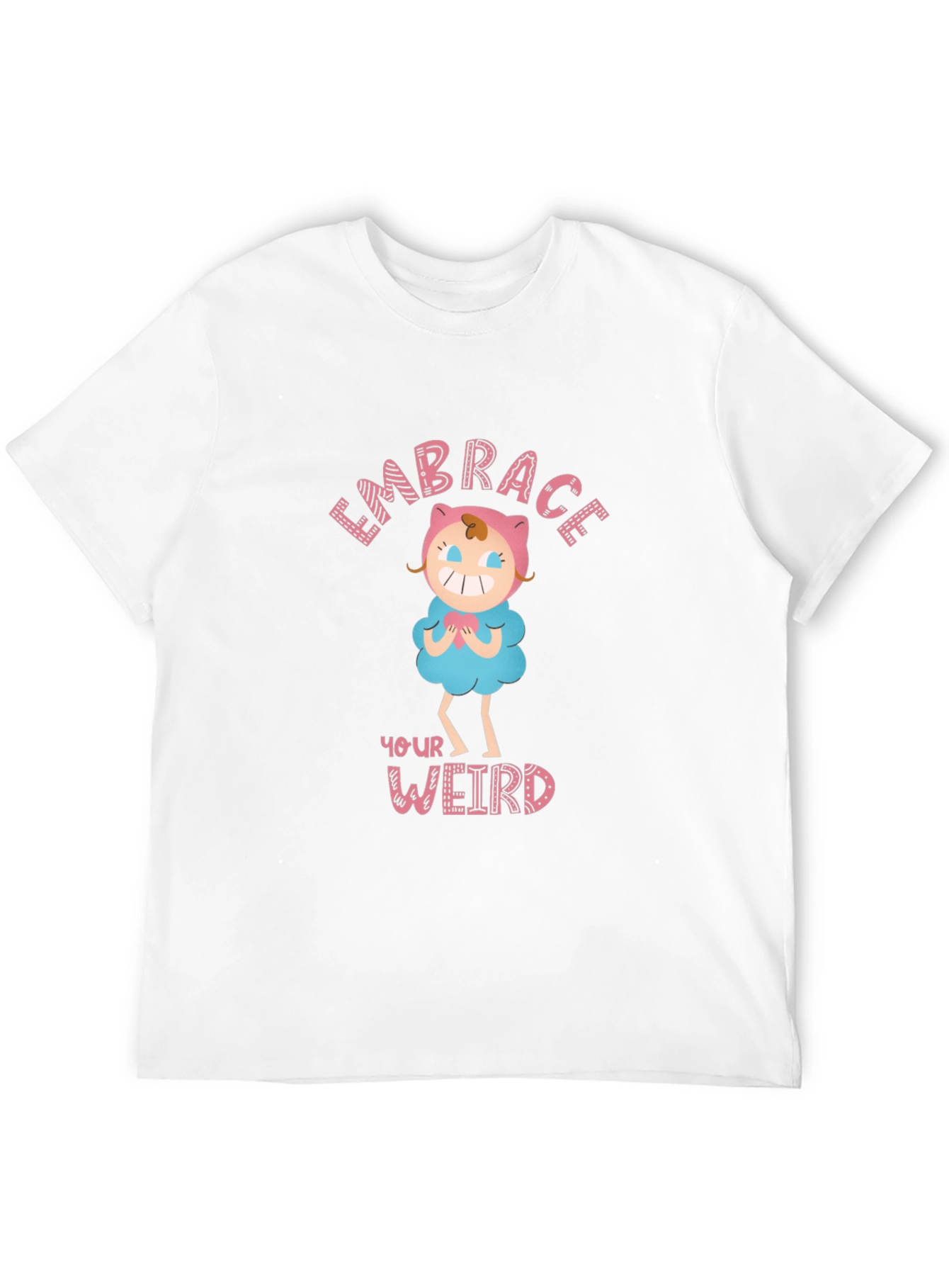 Black Embrace Your Weird Graphic T-Shirt view 12