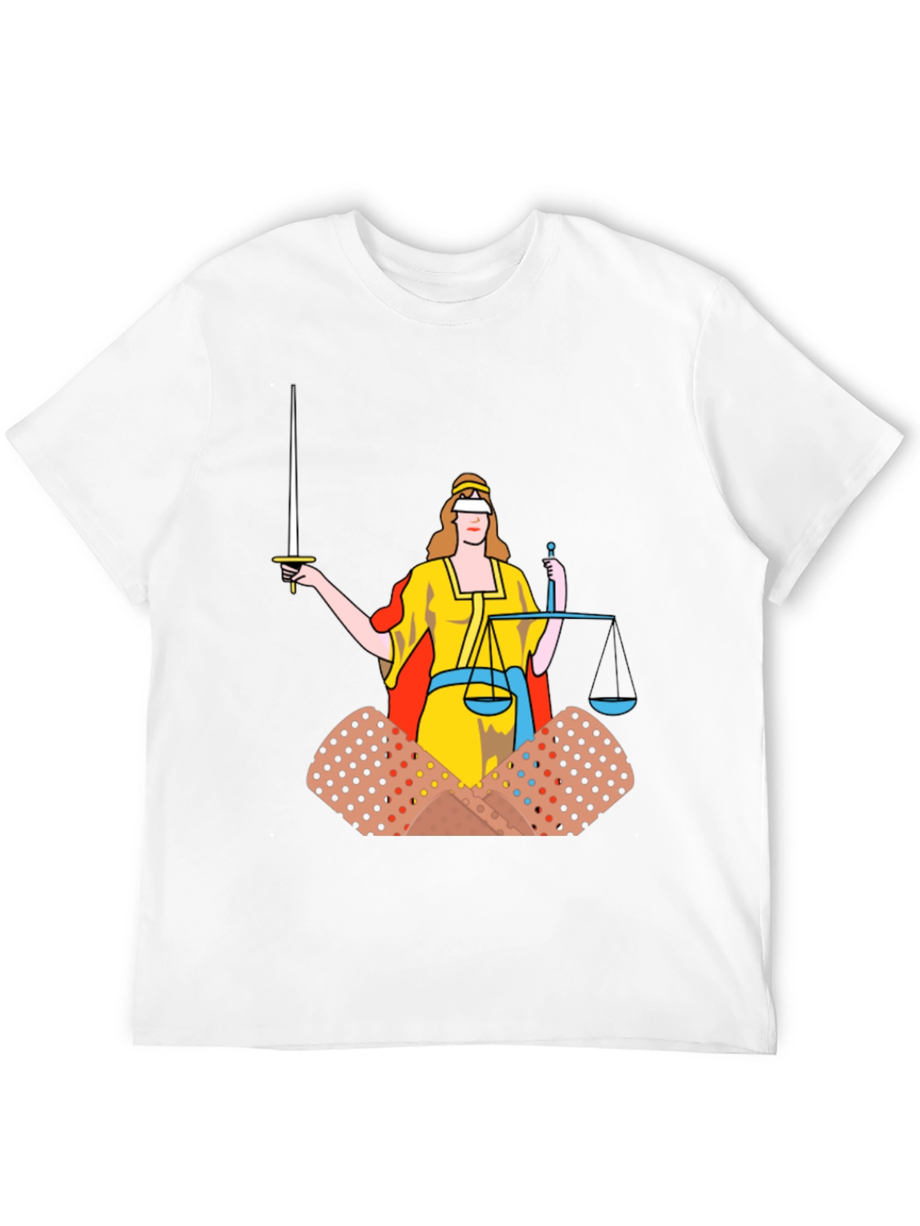 Black Justice T-Shirt: Bandage Edition Black Cotton Tee view 12