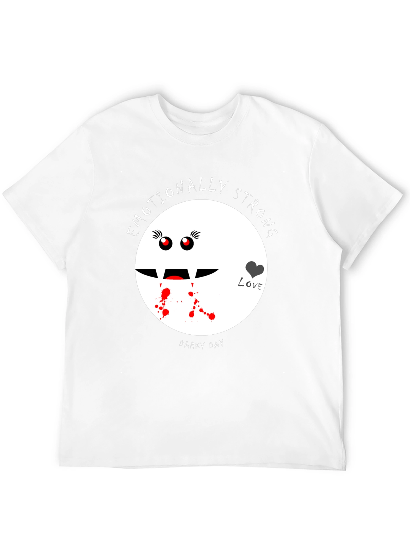 Black Emotionally Strong Darky Day Vampire T-Shirt view 12