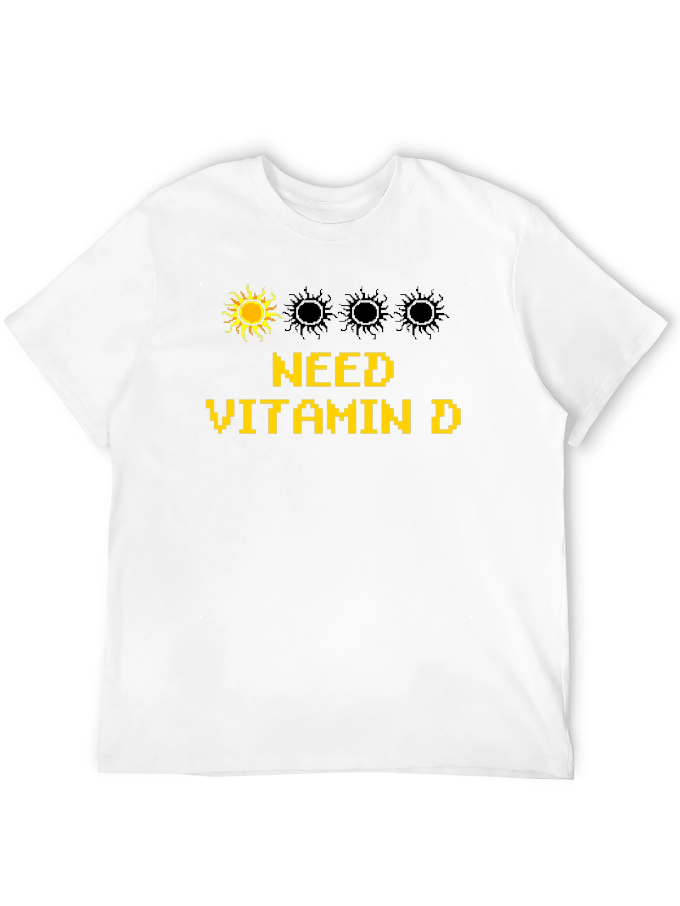 Black Need Vitamin D Black T-Shirt view 12
