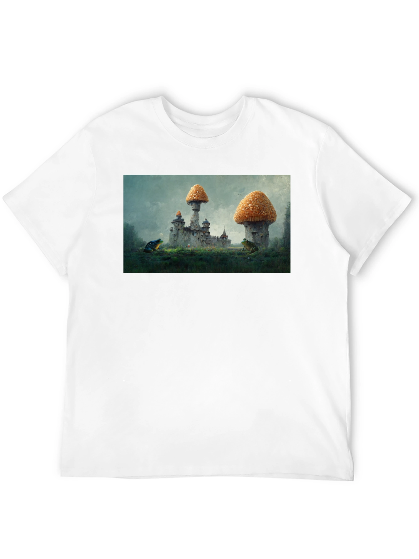Black Mushroom Castle Black T-Shirt view 12