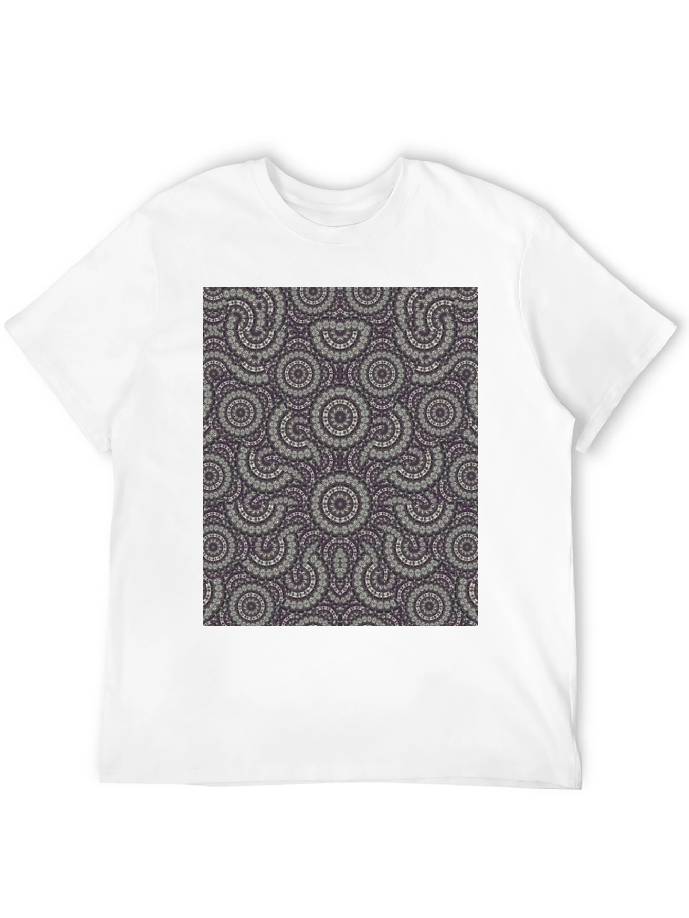 Black Patterned Tee: Unique Graphic Print view 12