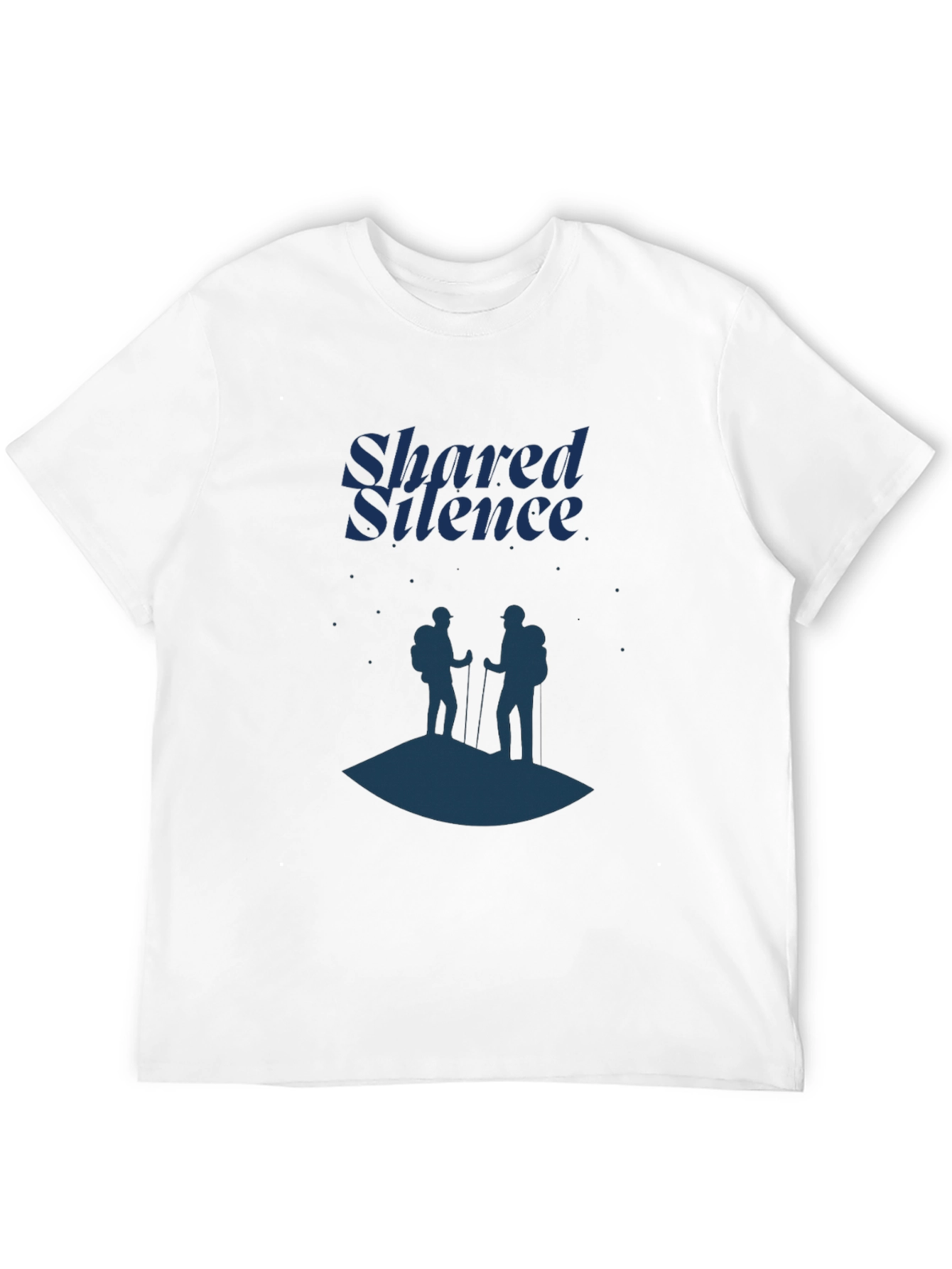 Black Shared Silence Graphic Tee - Hiking Adventure Shirt view 12