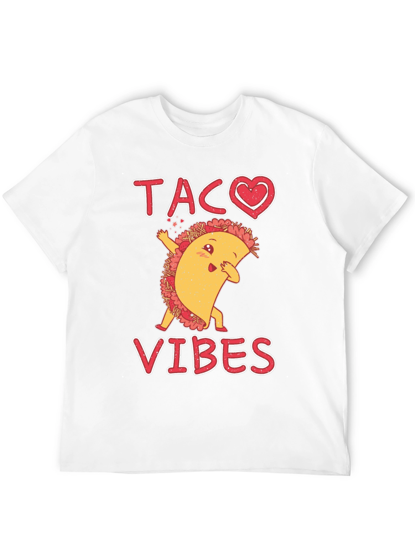 Black Taco Vibes Graphic Tee - Funny Dabbing Taco Shirt view 12