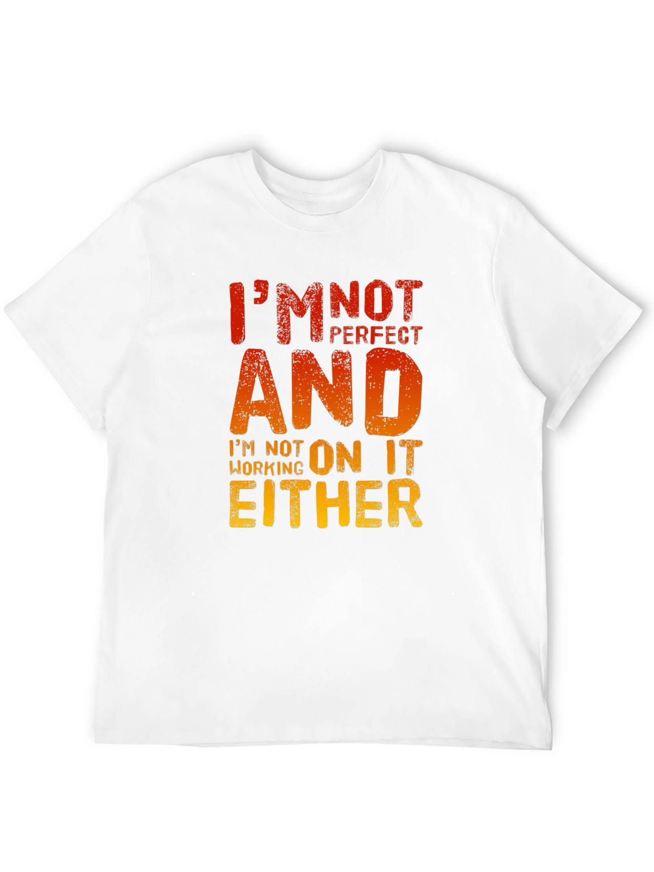 Black I'm Not Perfect T-Shirt - Funny Sarcastic Graphic Tee view 12