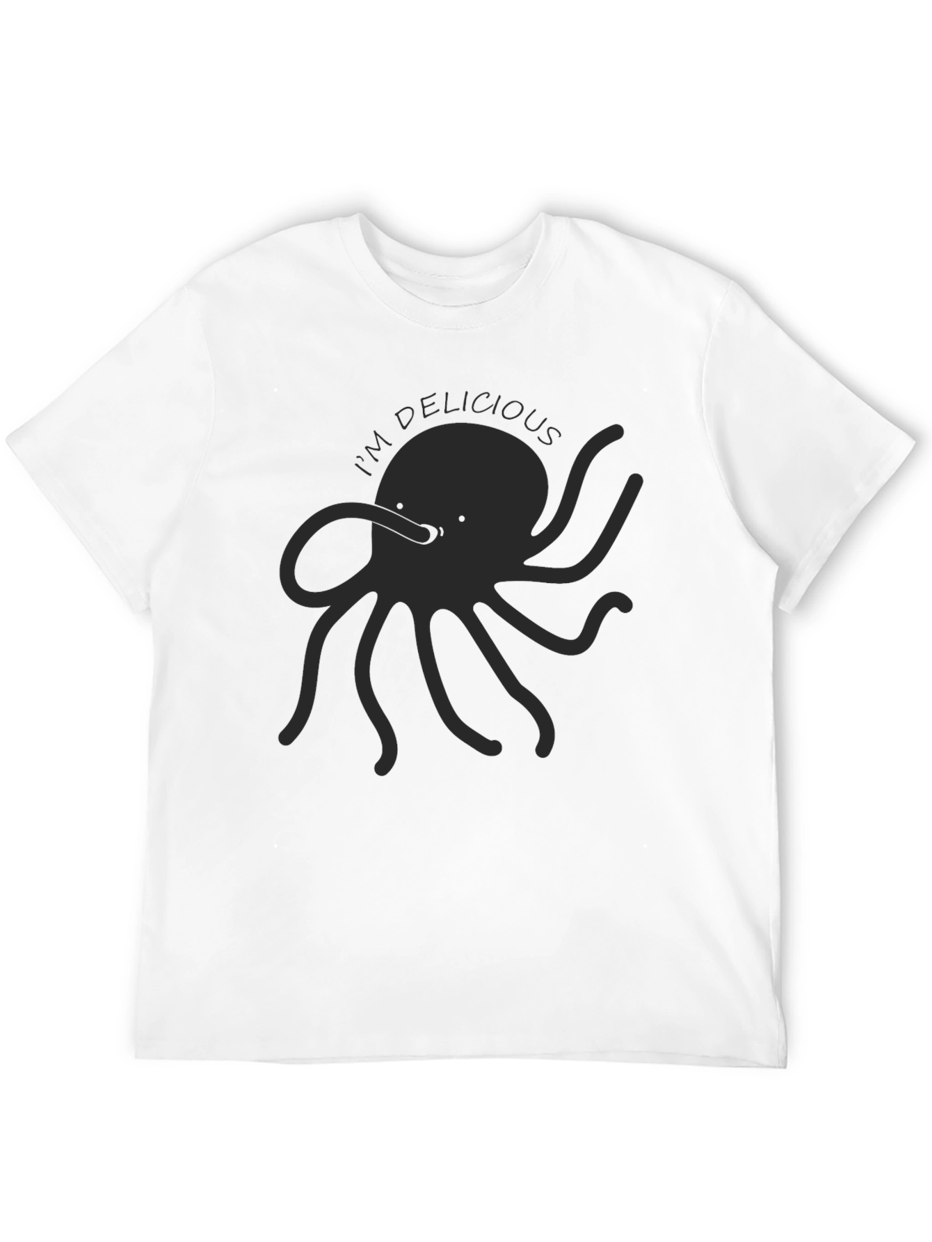 Black I'm Delicious Octopus Graphic T-Shirt view 12
