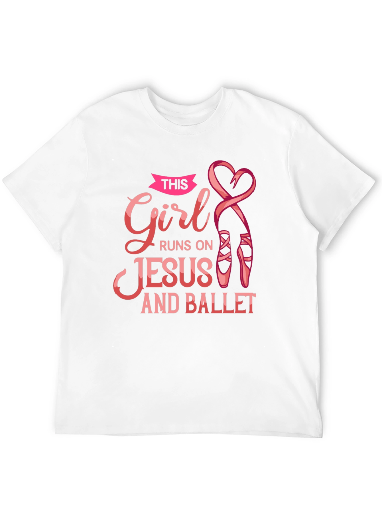 Black Girl Runs on Jesus and Ballet Black T-Shirt view 12