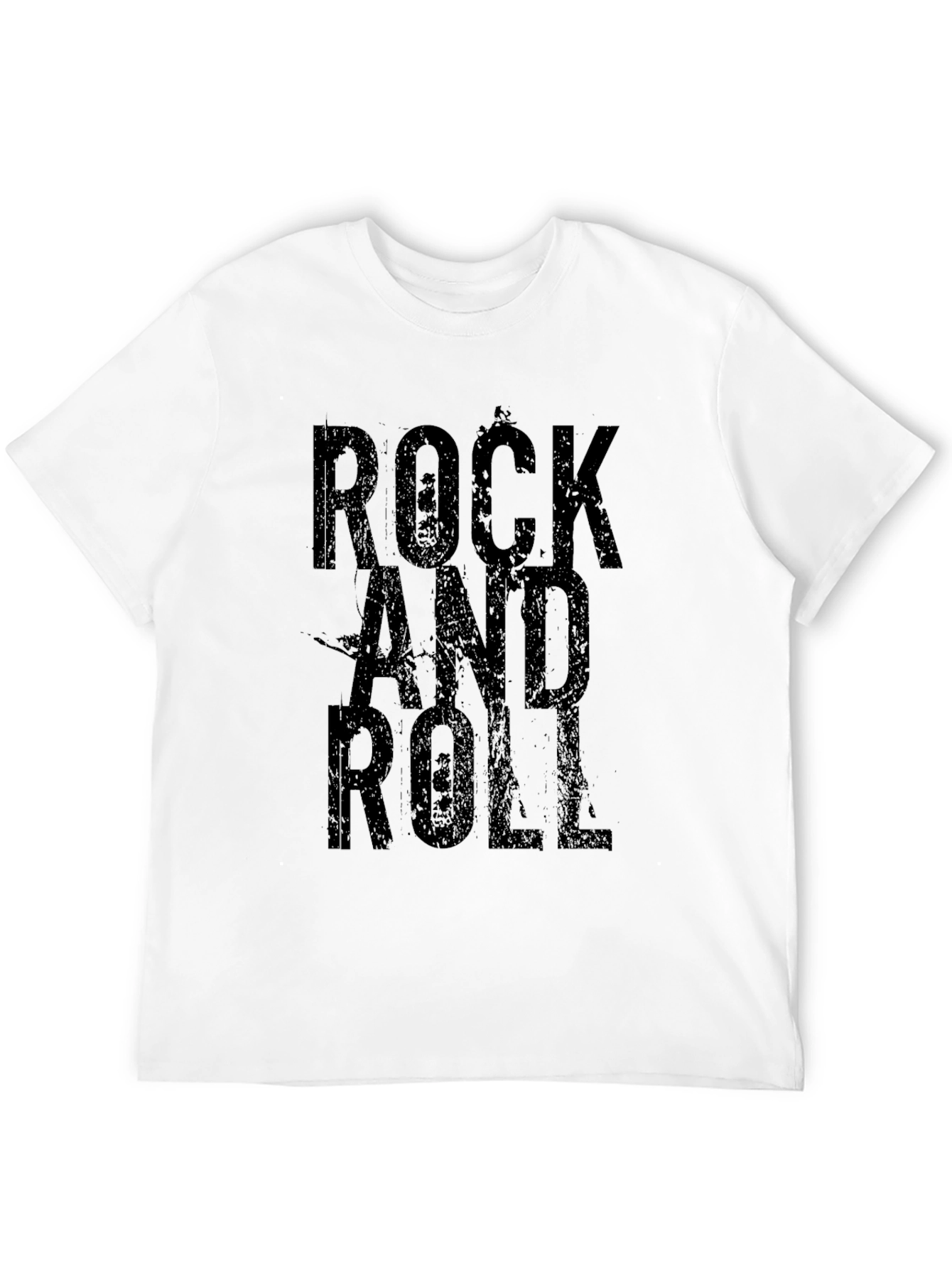 Black Rock and Roll Black Graphic T-Shirt view 12