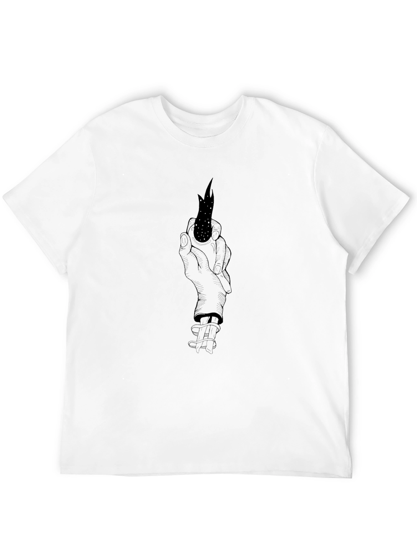 Dark Arts T-Shirt - Hand Holding Flame Design - 12