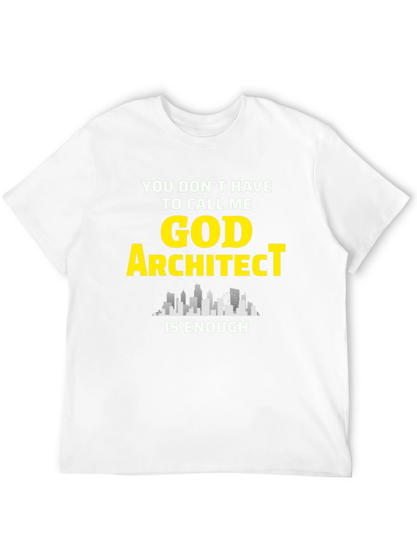 Black Architect T-Shirt - "God Architect" view 12