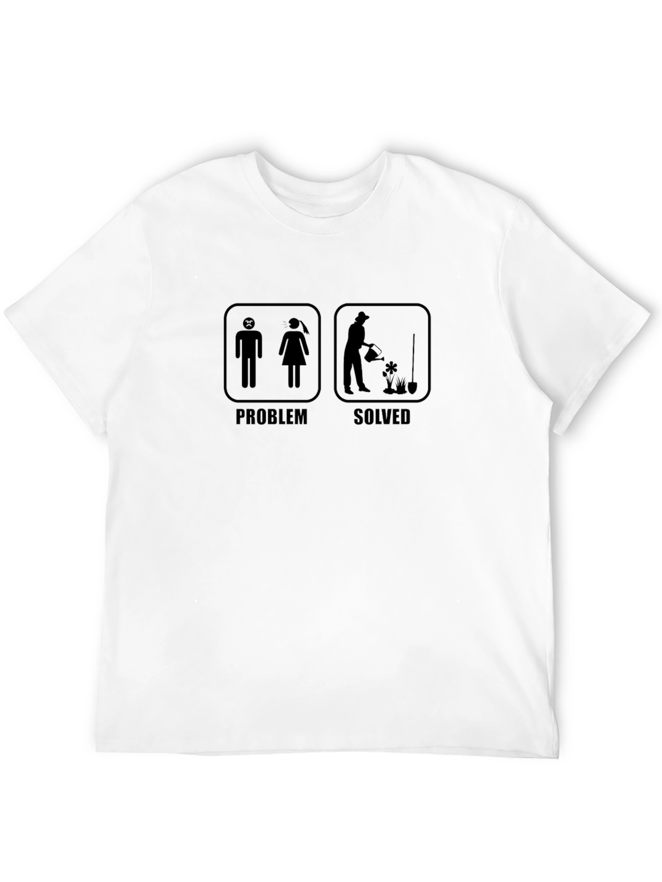 Black Problem Solved Funny Gardening T-Shirt view 12