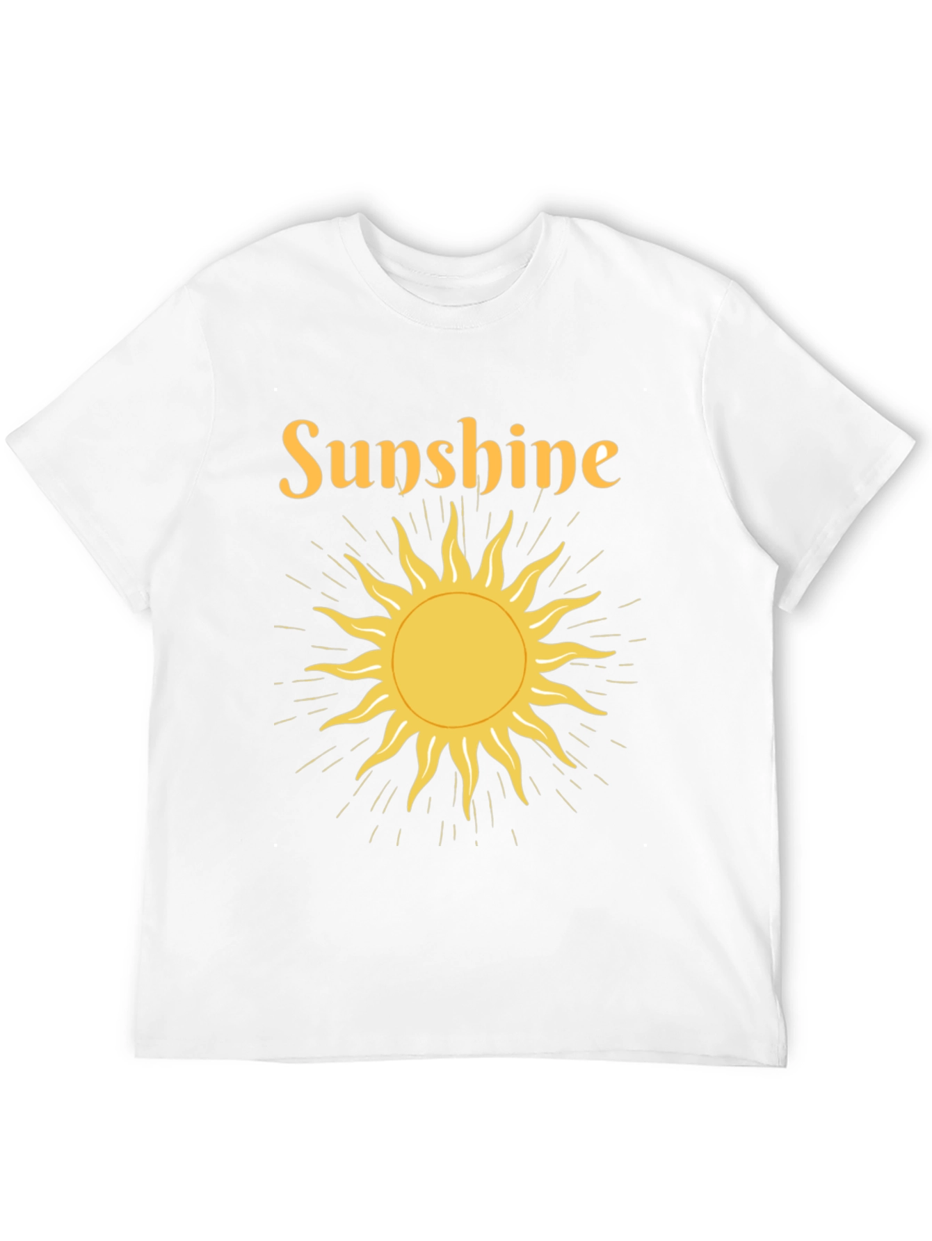Black Sunshine Graphic Tee - Black Crew Neck T-Shirt view 12