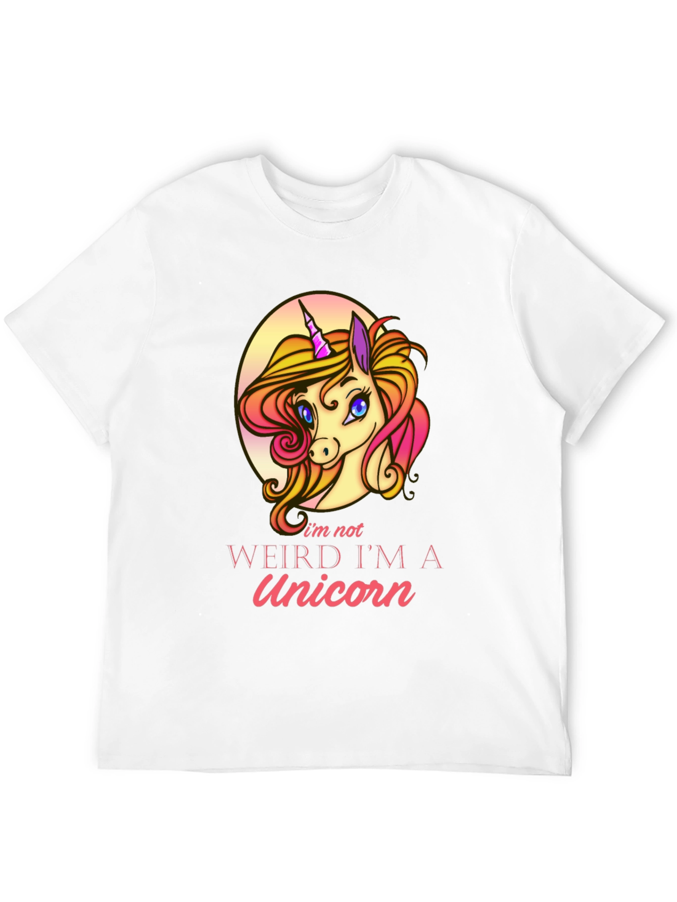 Black Unicorn Graphic T-Shirt - I'm Not Weird! view 12