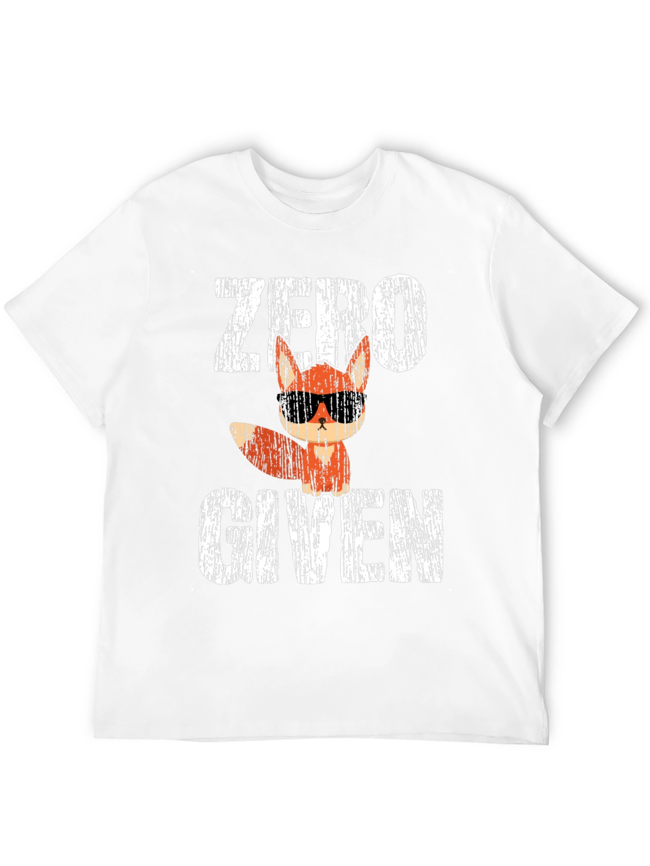 Black Zero Fox Given Funny T-Shirt view 12