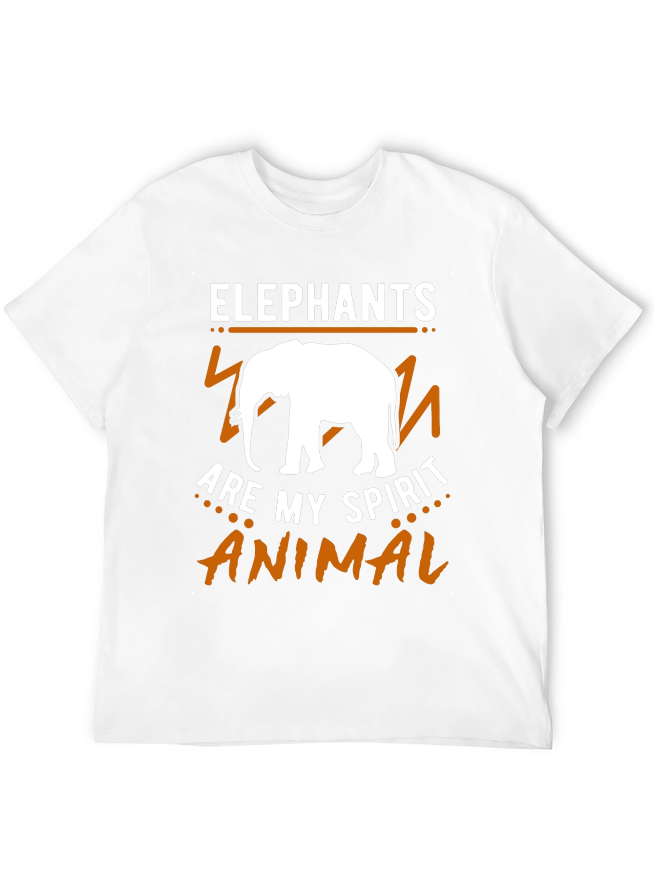 Black Elephant Spirit Animal Graphic Tee view 12