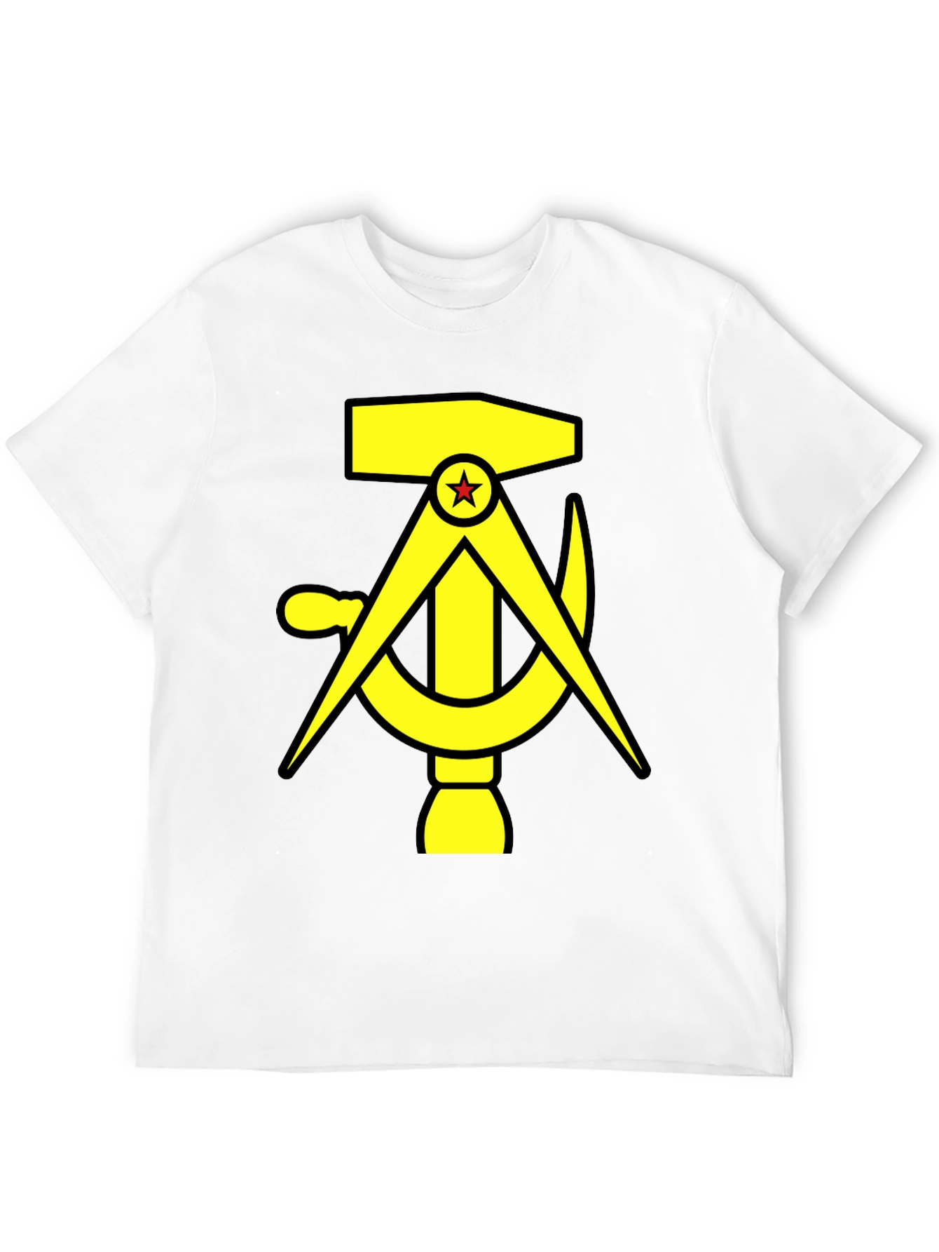 Black Hammer, Compass, and Sickle Black T-Shirt view 12