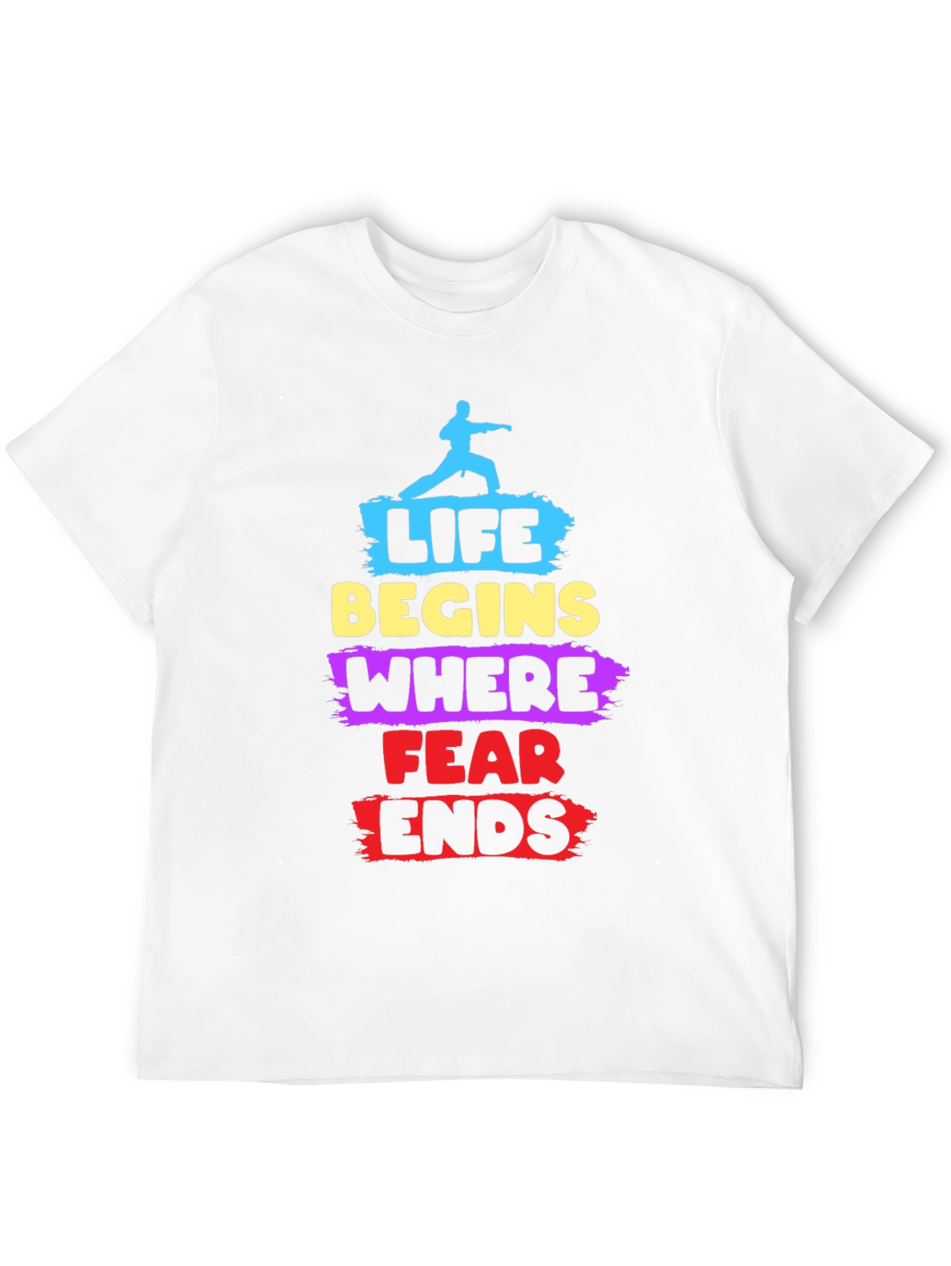 Black Life Begins Where Fear Ends Graphic Tee view 12