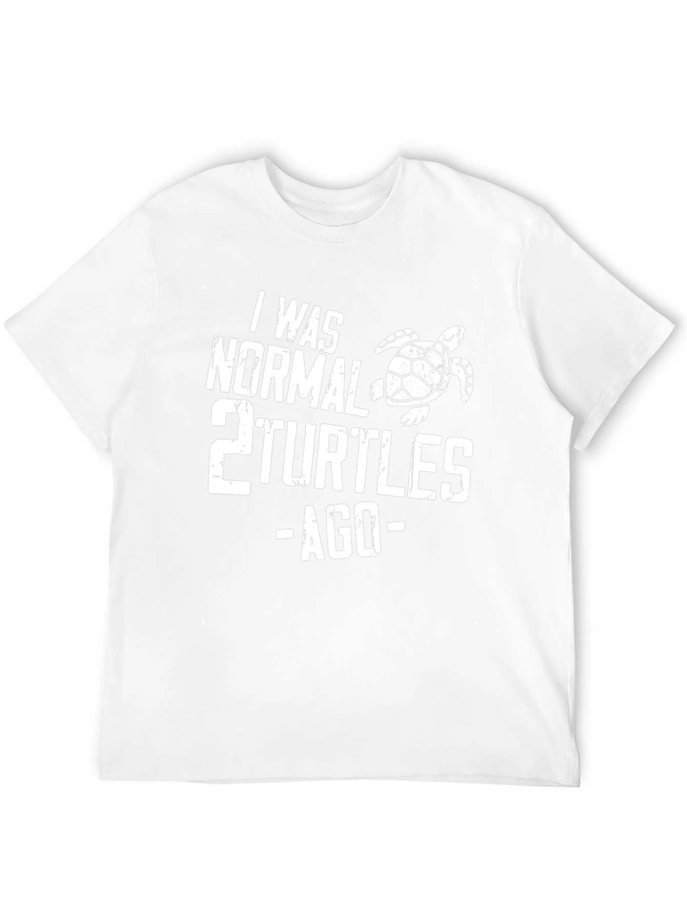 Black Funny Turtle Graphic T-Shirt - "I Was Normal 2 Turtles Ago" view 12