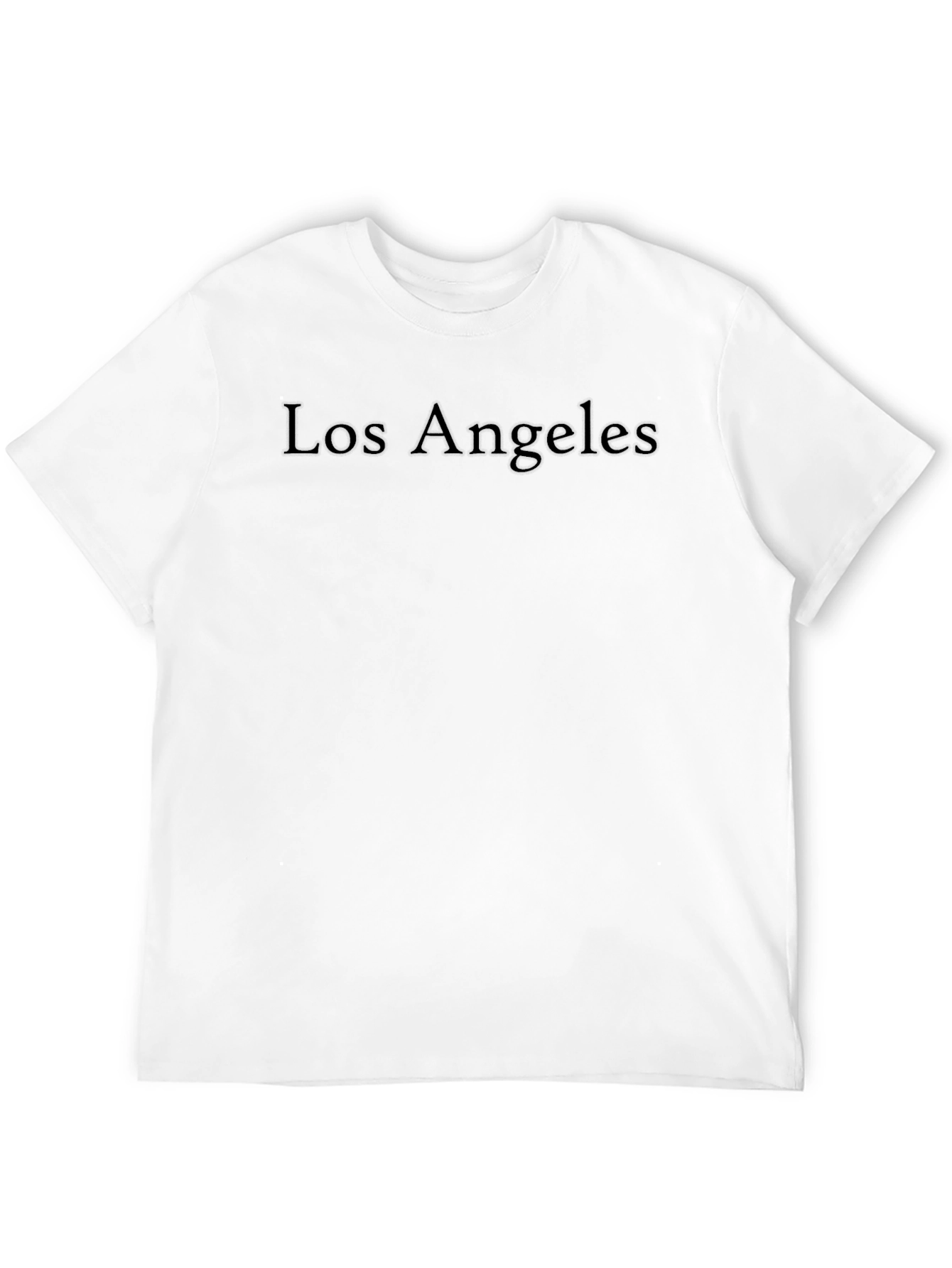 Black Los Angeles Embossed Black T-Shirt view 12