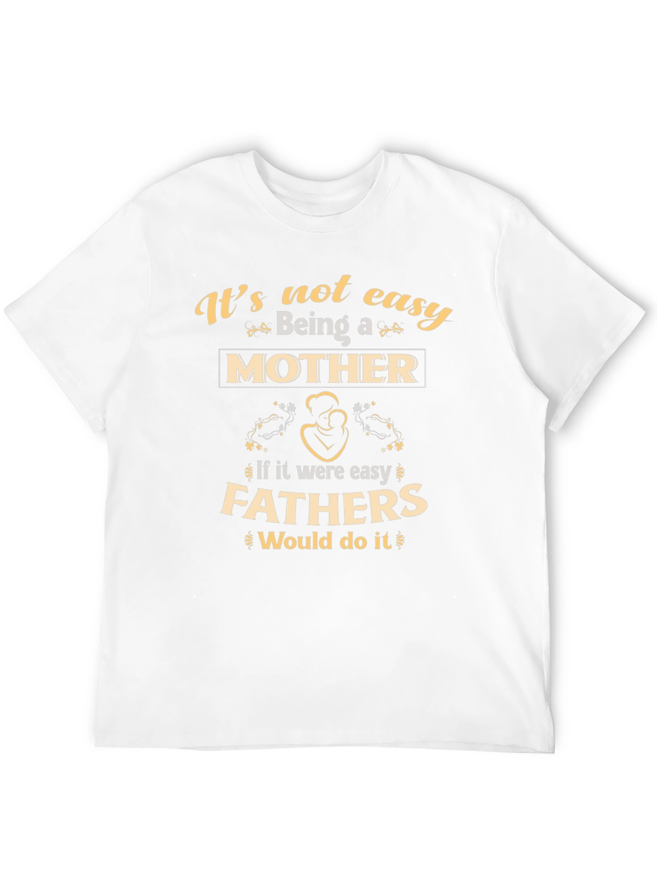 Black Motherhood T-Shirt - It's Not Easy Being A Mother view 12