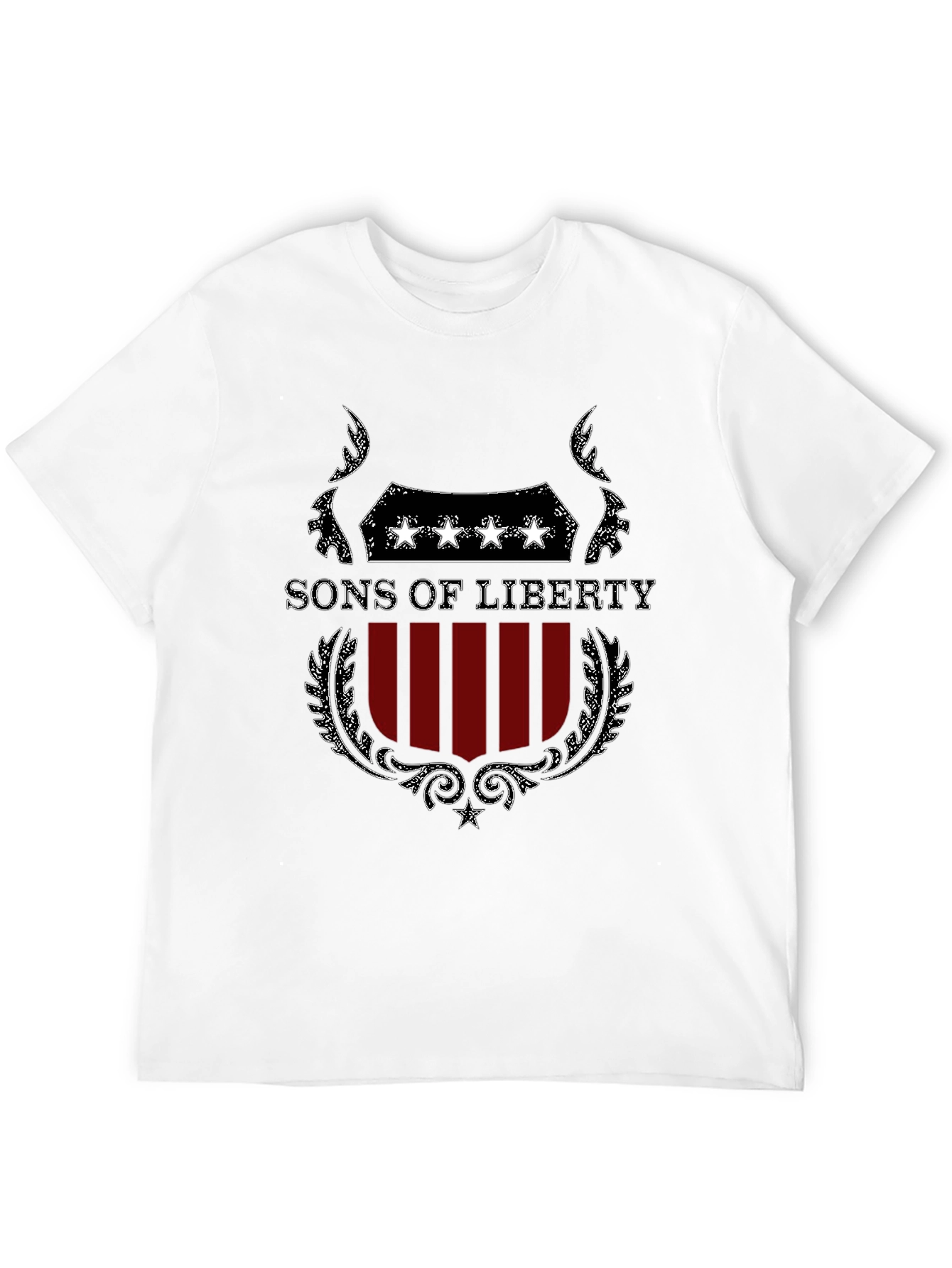 Black Sons of Liberty Graphic T-Shirt - Patriotic Design view 12