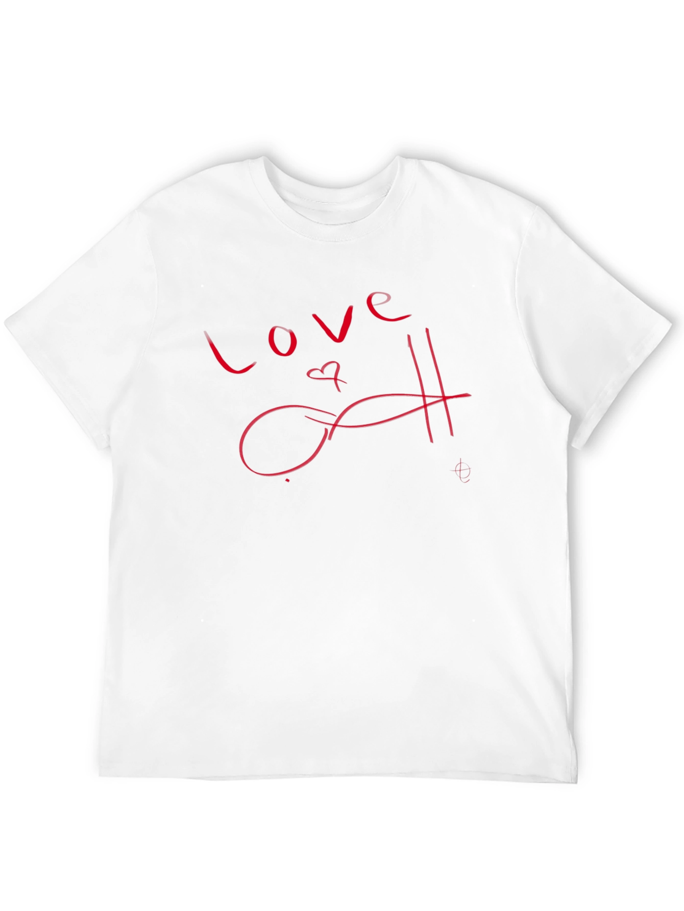 Black Love Script Black T-Shirt - Stylish and Trendy view 12