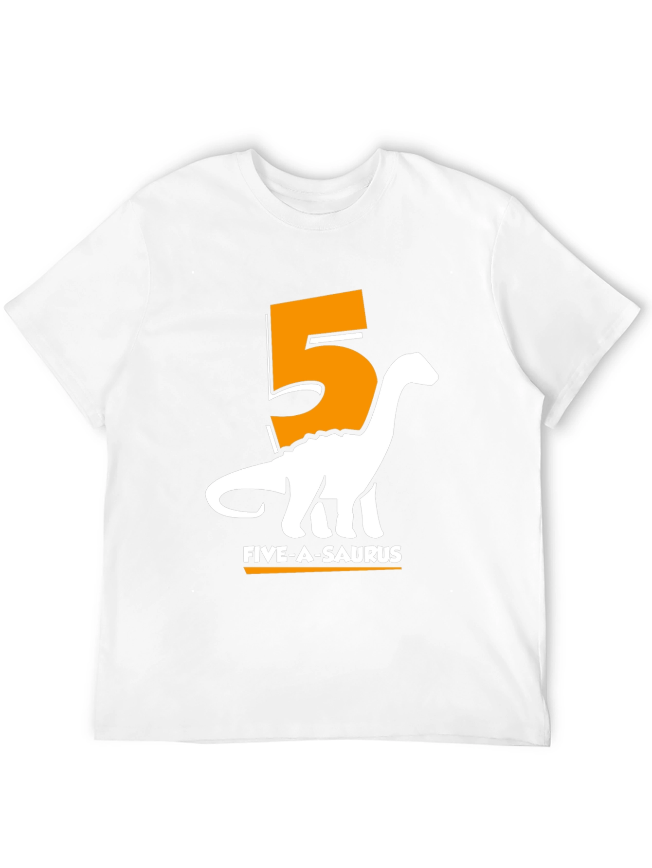 Black Five-a-Saurus Birthday T-Shirt view 12