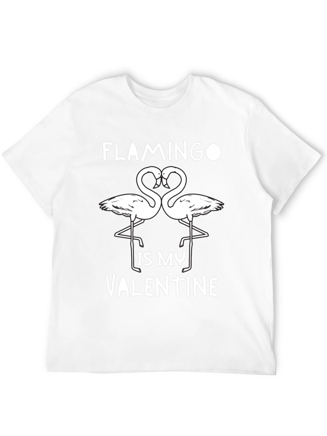 Black Flamingo Valentine's Day T-Shirt view 12