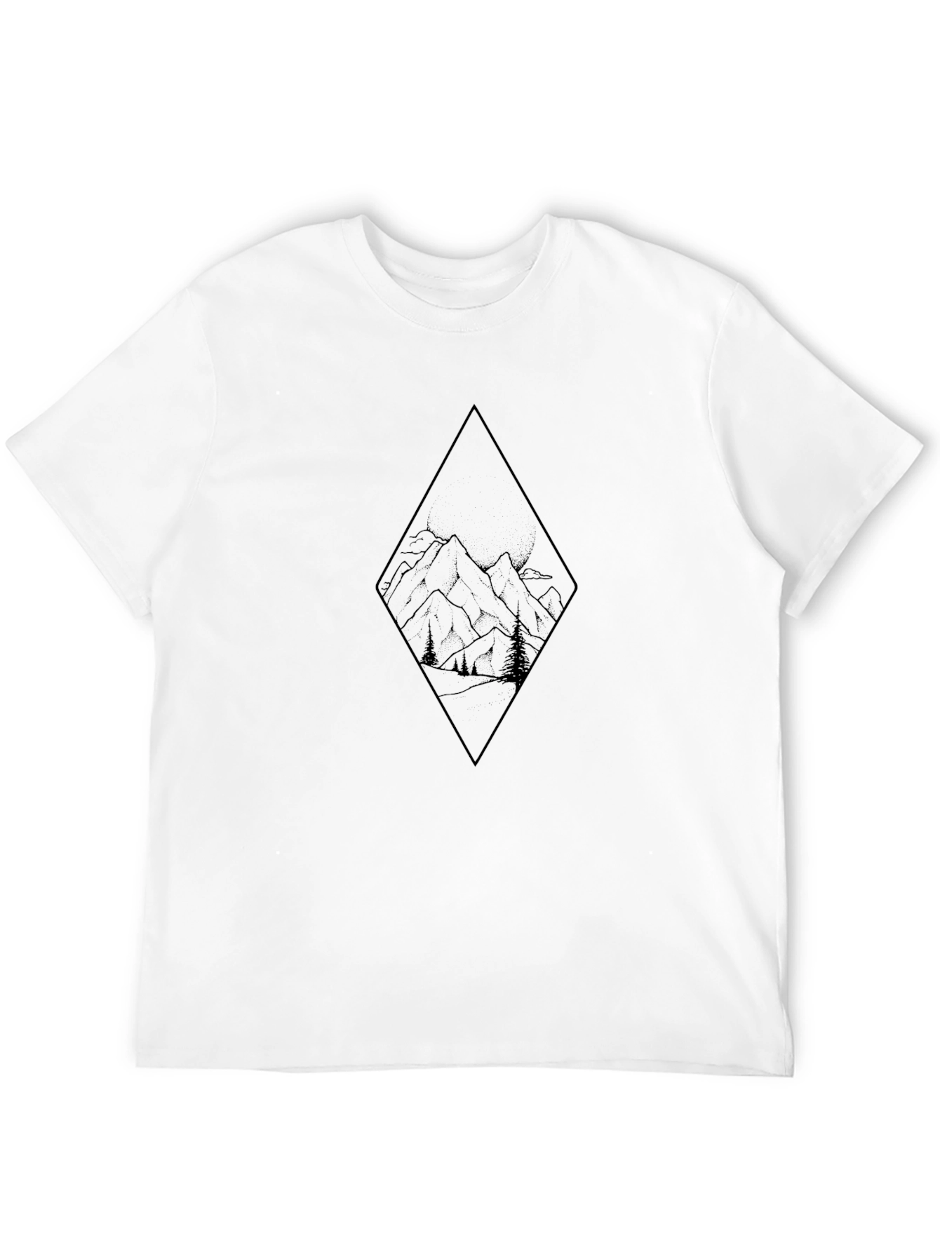 Black Mountain Graphic Black T-Shirt view 12