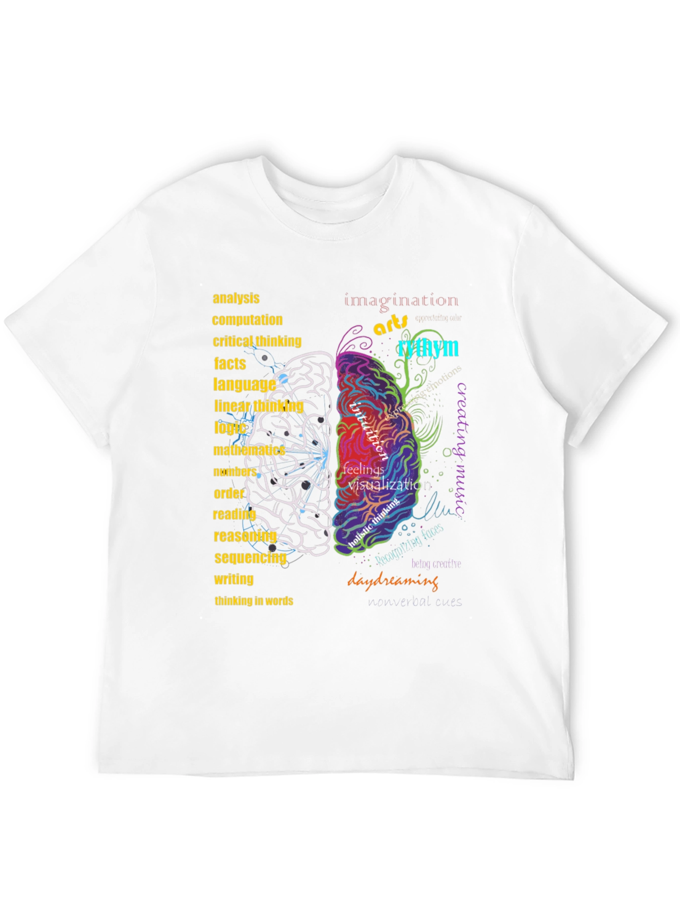 Black Brain Function T-Shirt view 12